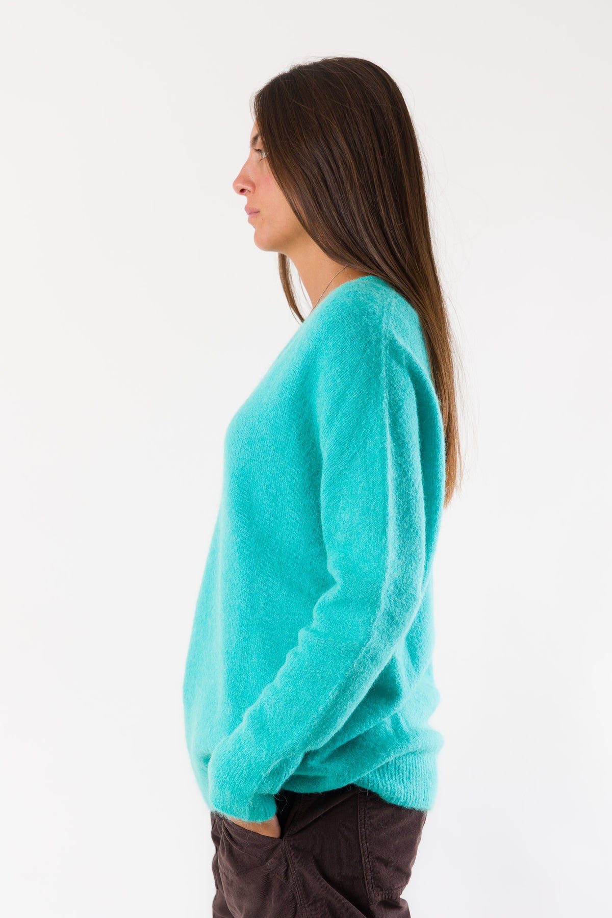 Maglia morbida scollo a V D52724