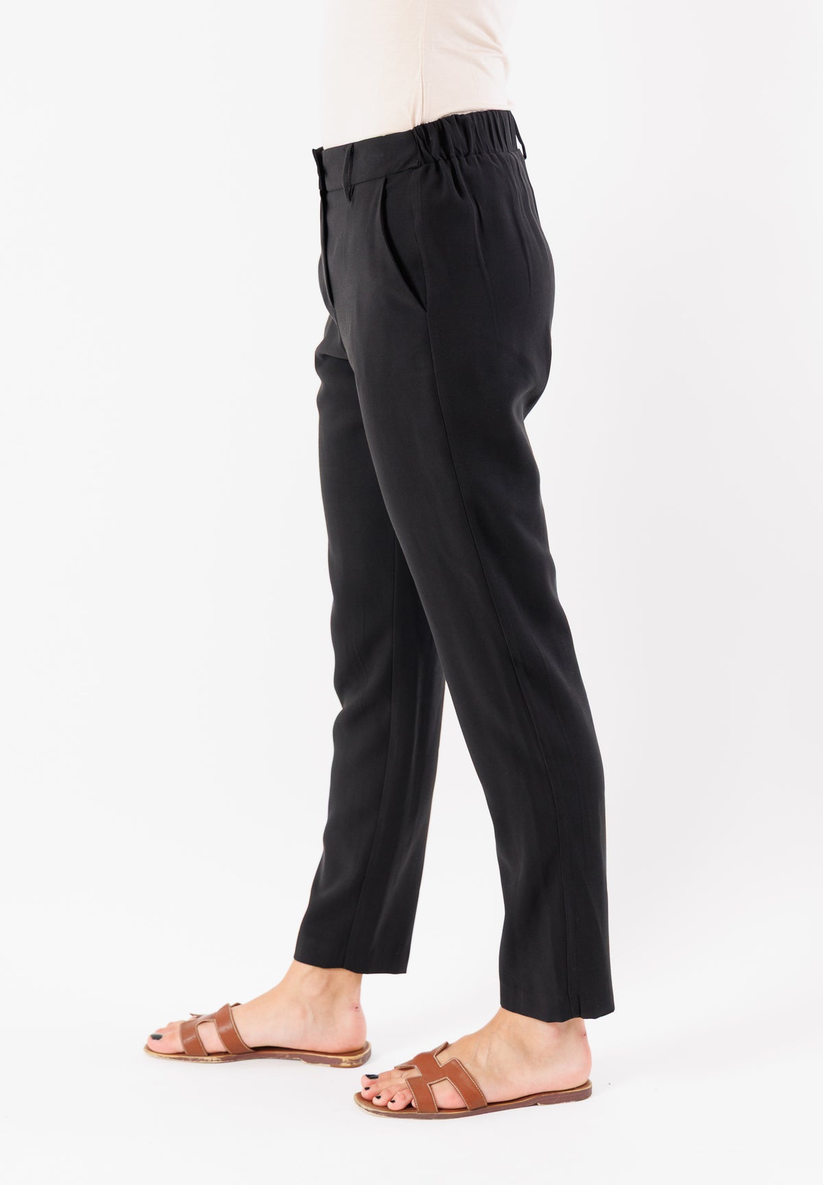 PE25219NERO - Trousers - MESANGE