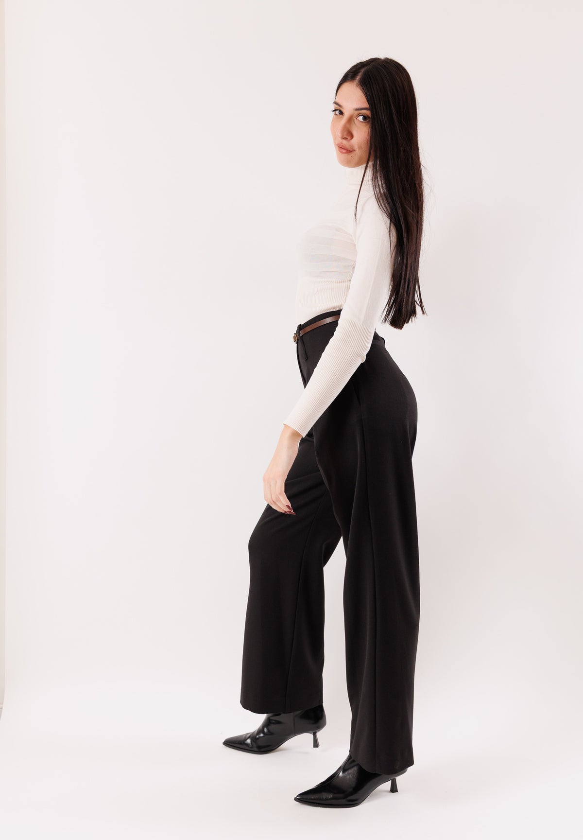 AI25737NERO - Trousers - MESANGE
