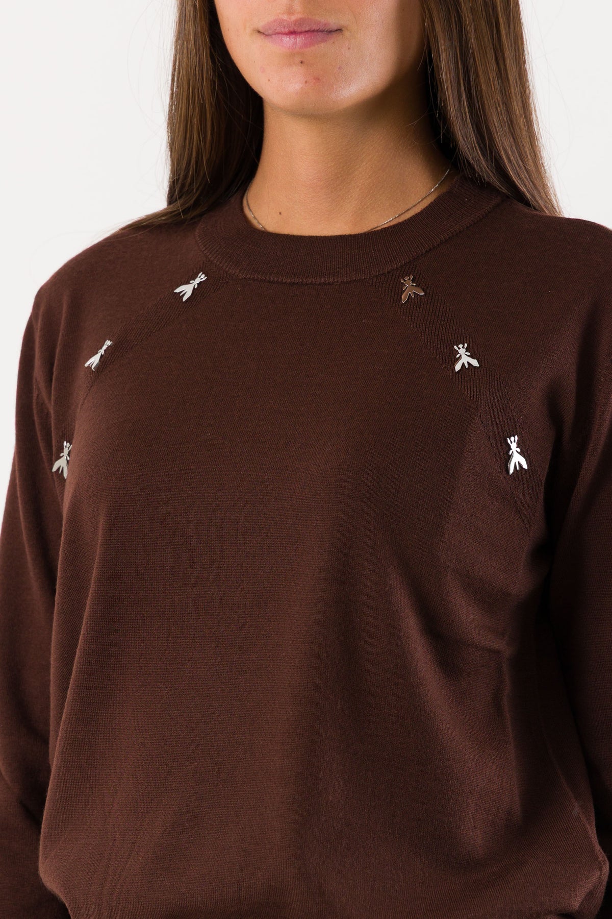 Maglia lana dettagli decorativi 8K0430