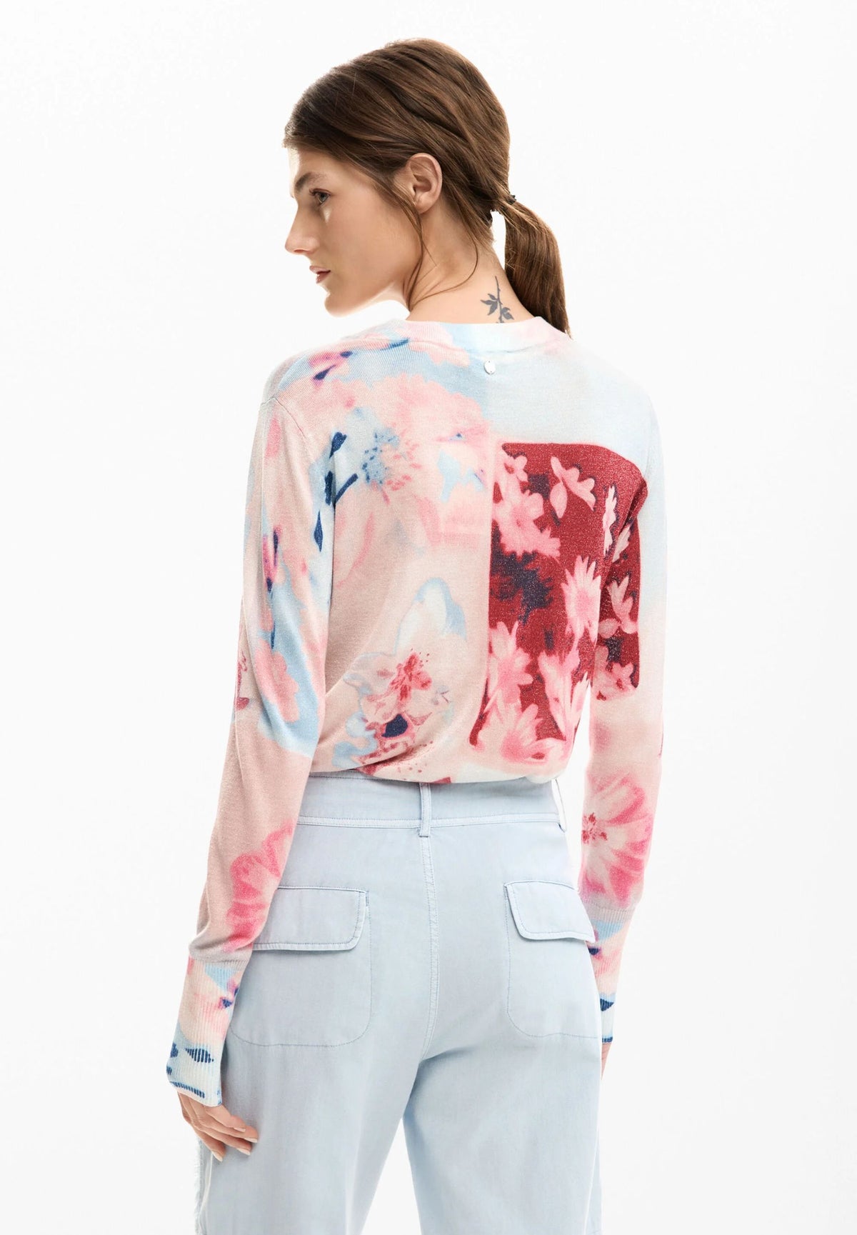 Maglia fine con stampa 26SWJF13
