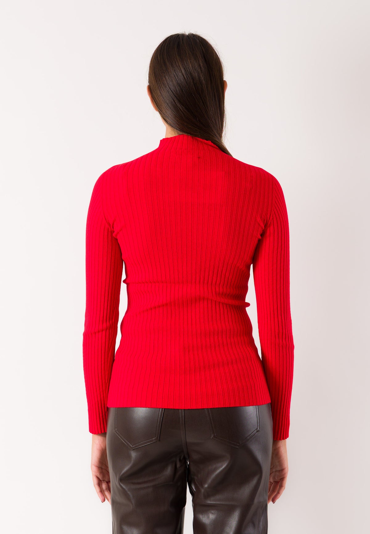 Maglia a coste collo alto 3M1714