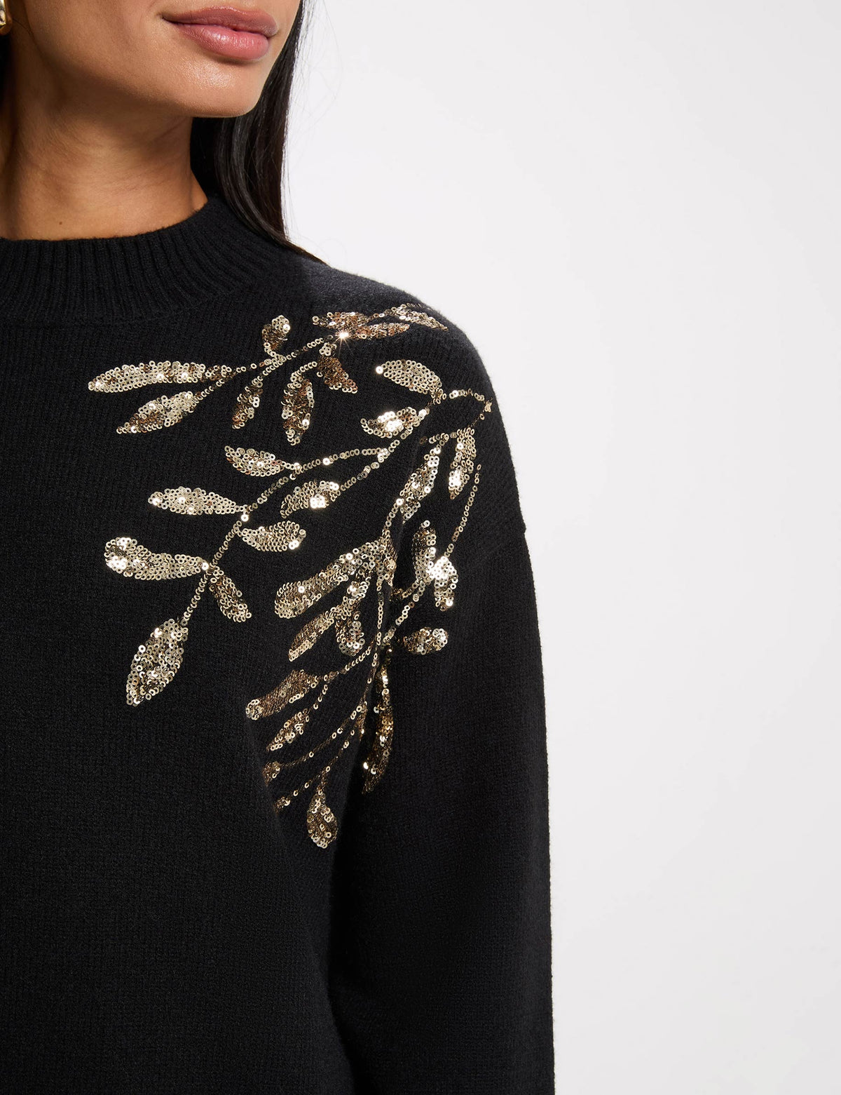 Morgan MVANI maglia ricamata con paillettes