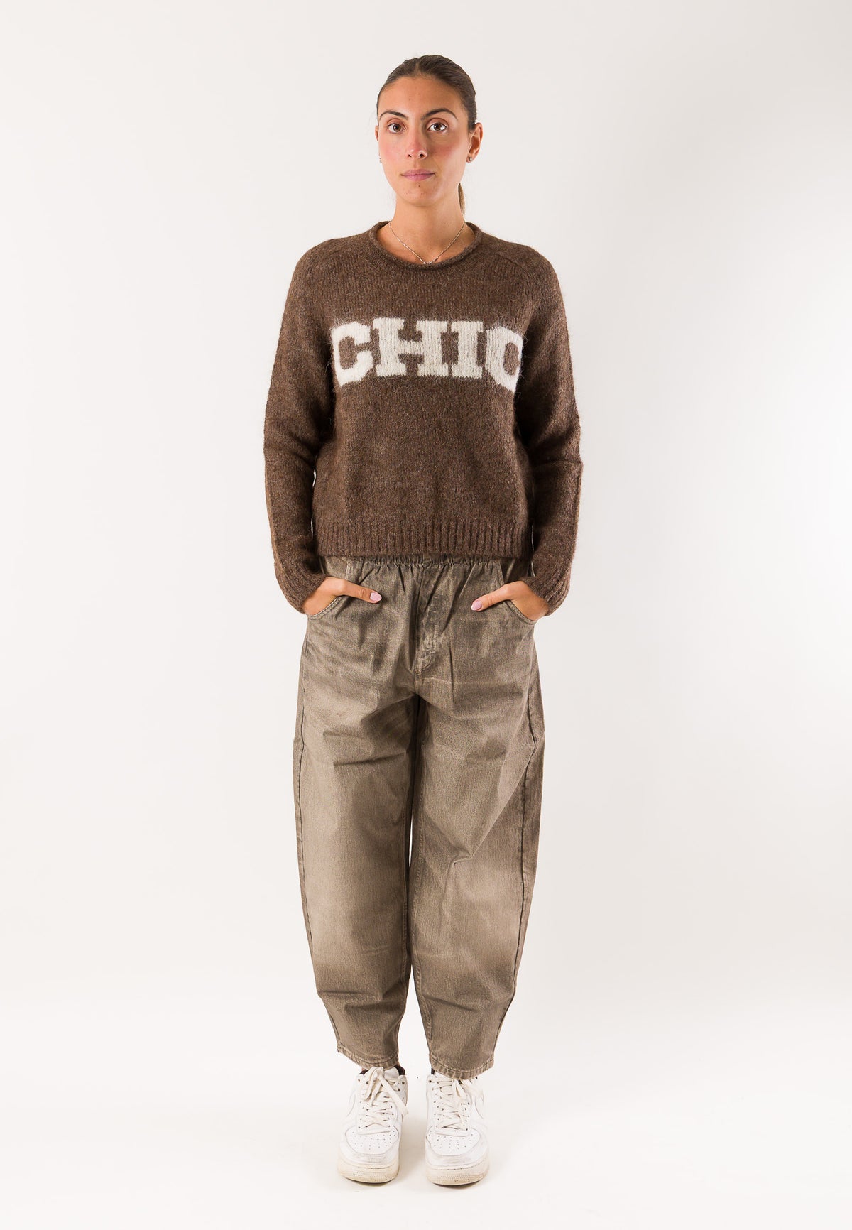 Deha D52700 maglia jacquard alpaca