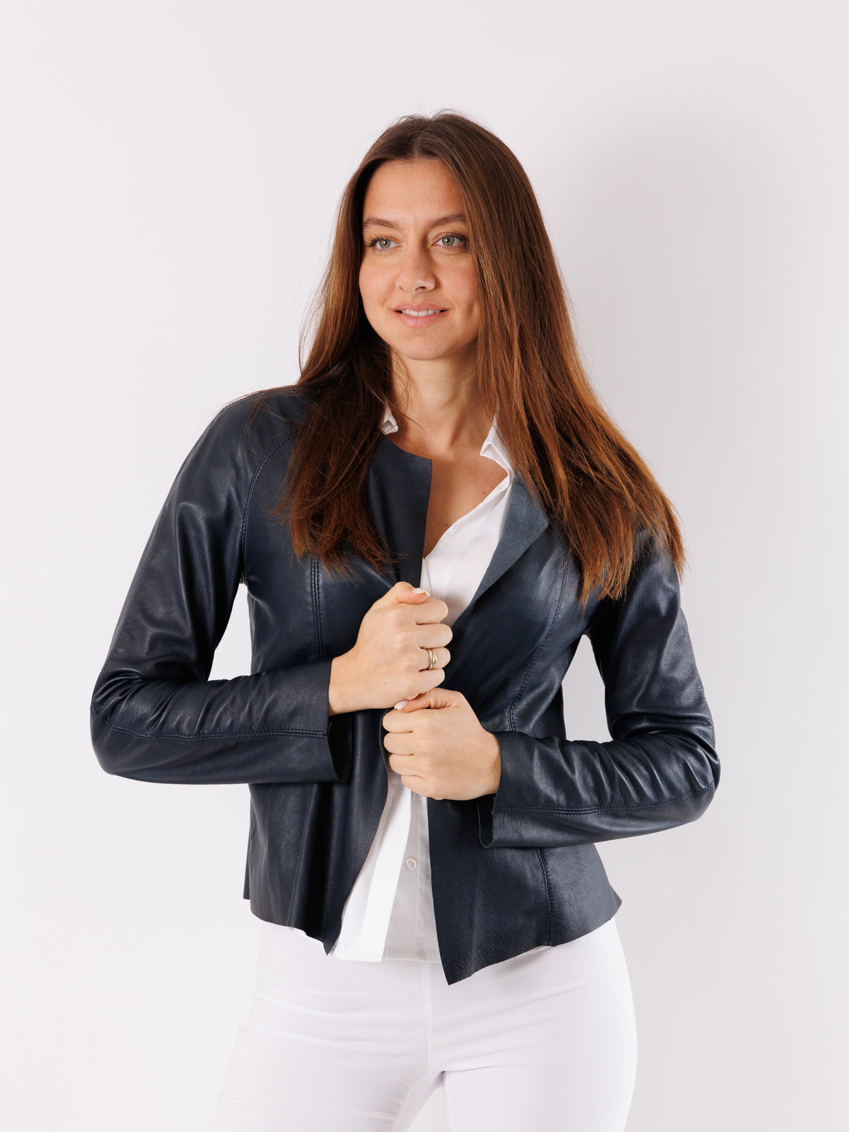 Giacca in Vera Pelle Sfoderata GB3318