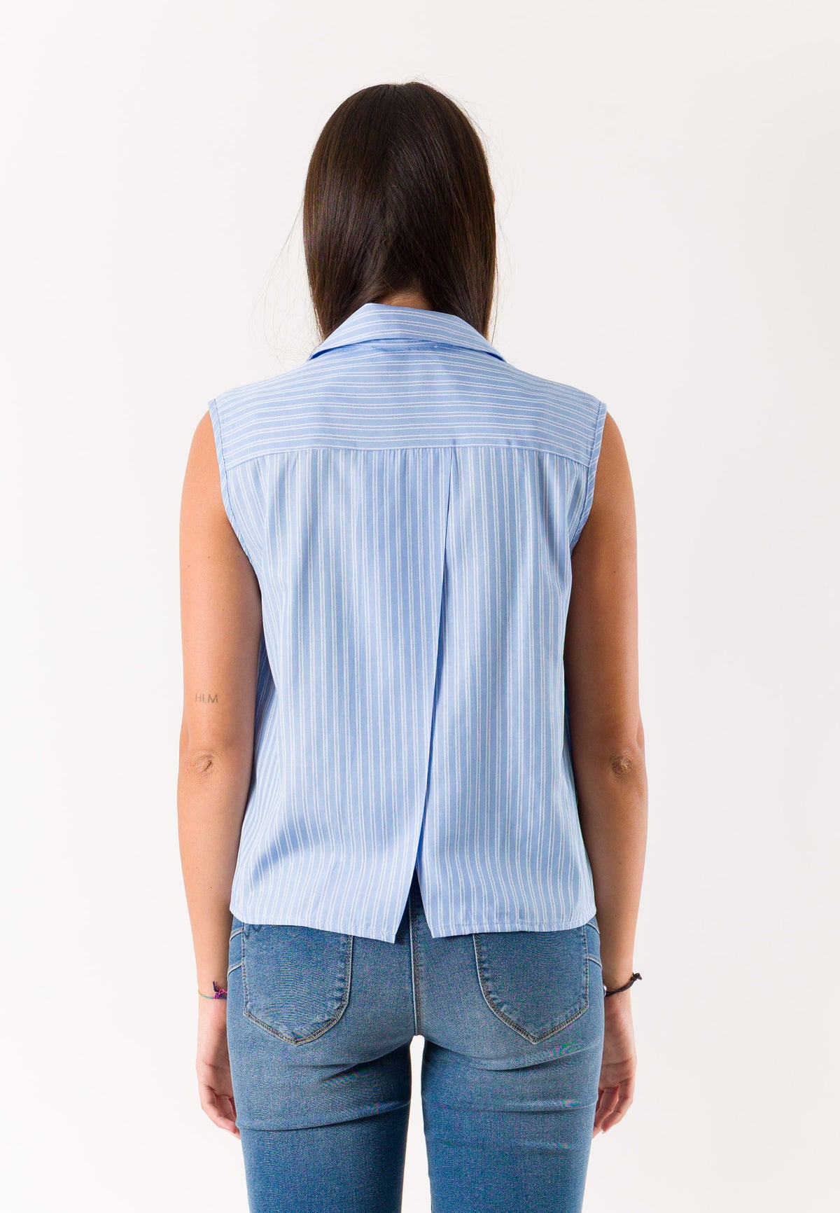 Gilet camicia a righe PE26252