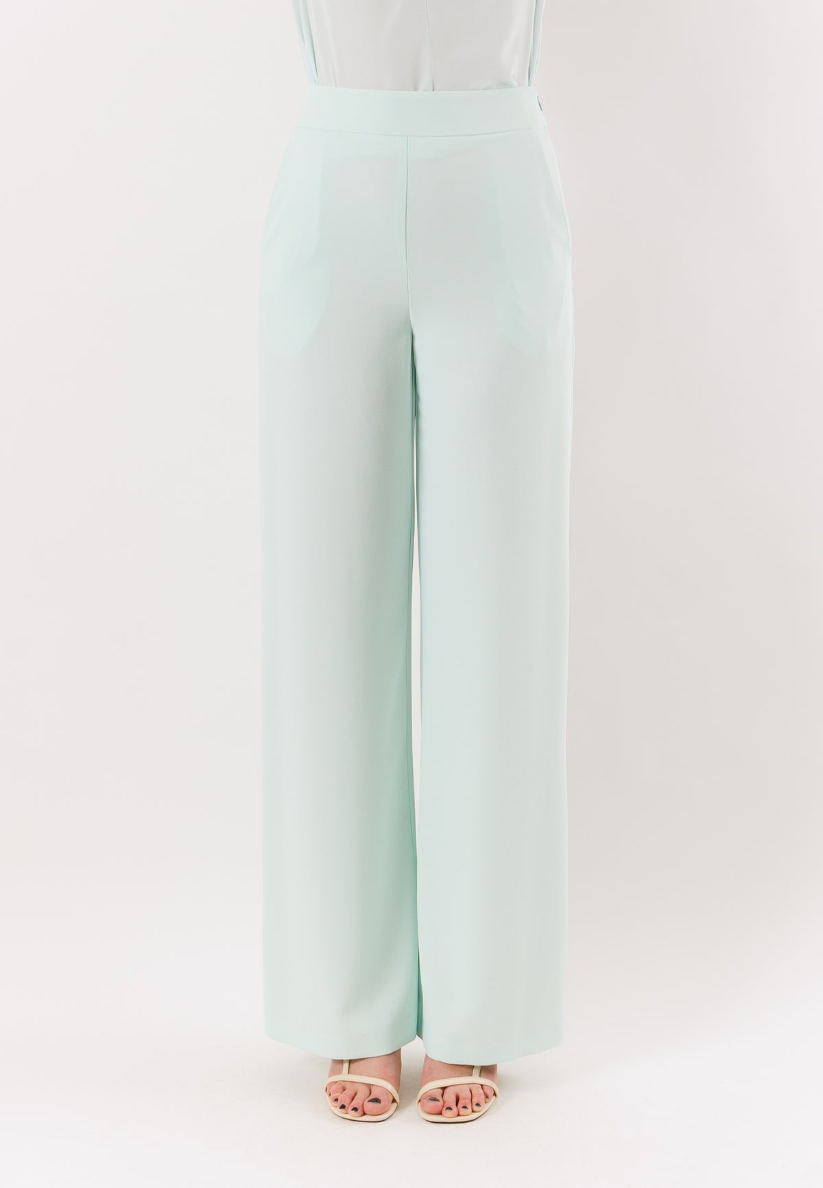 PATRIZIA PEPE Women's Light Aqua Trousers