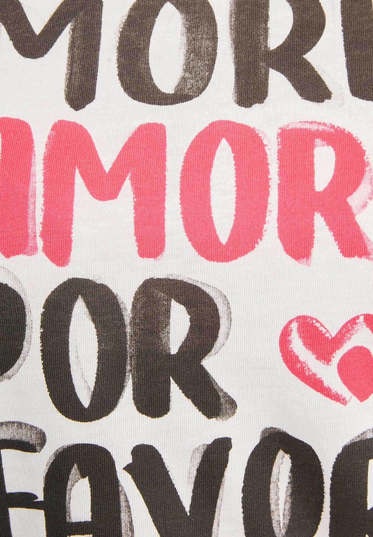 T-Shirt con scritta DFAVOR
