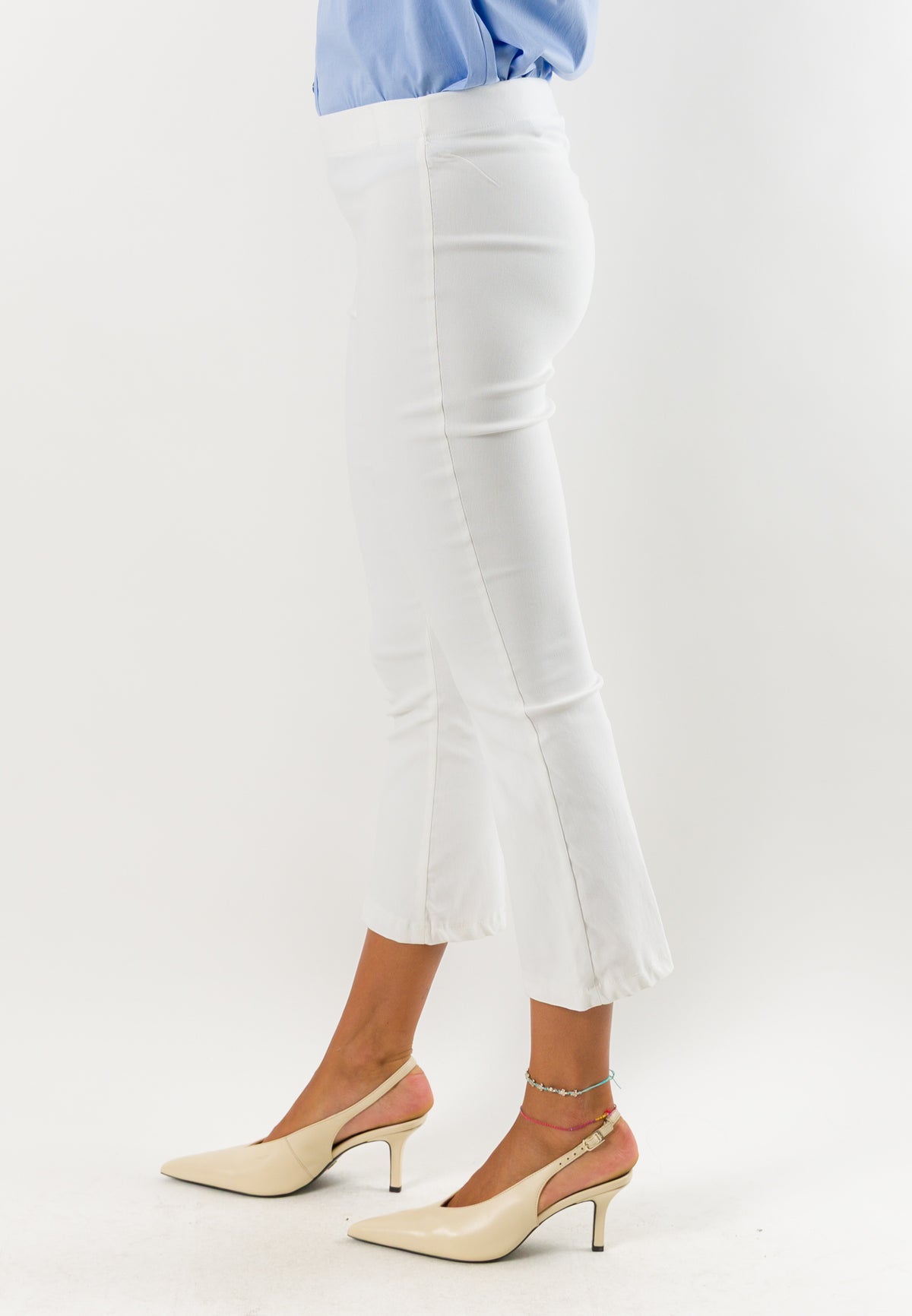 Pantaloni donna cropped elasticizzati AI26665