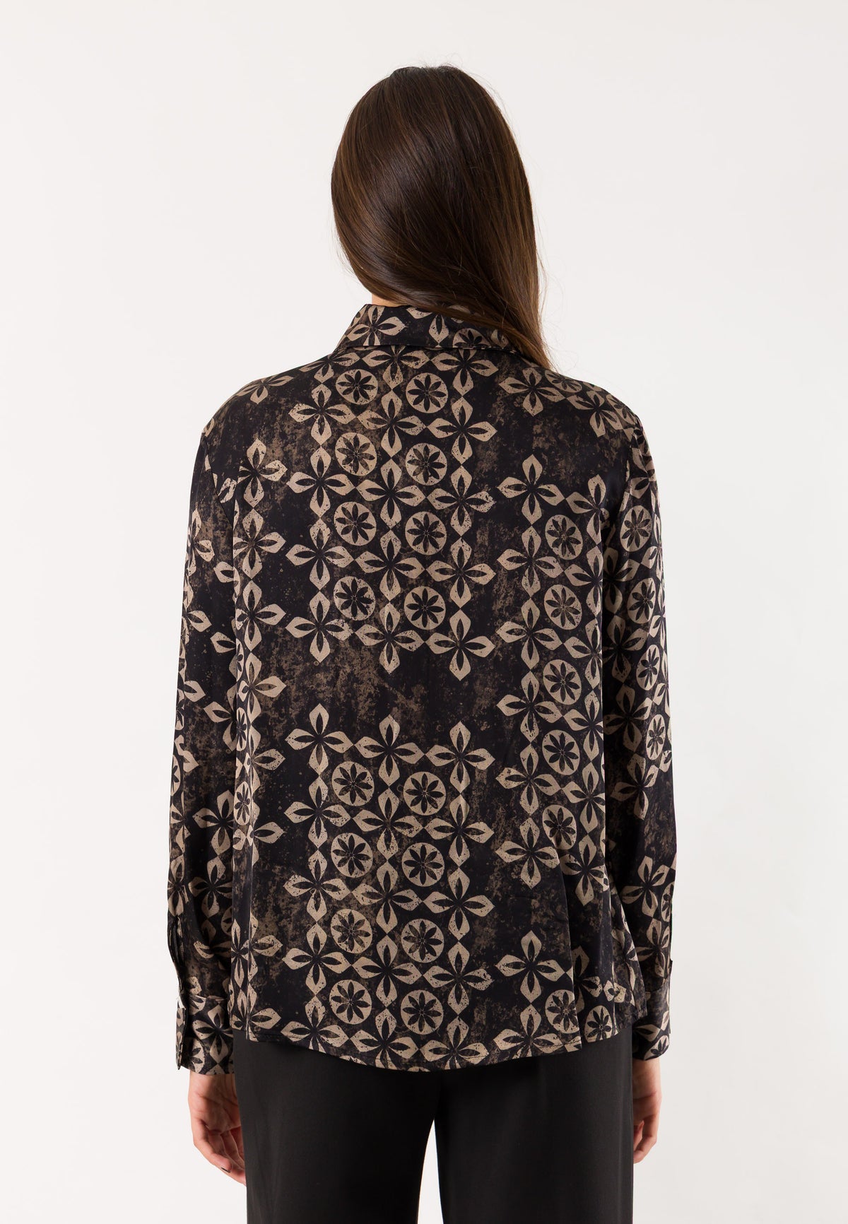 Mesange AI26798 camicia fantasia foulard