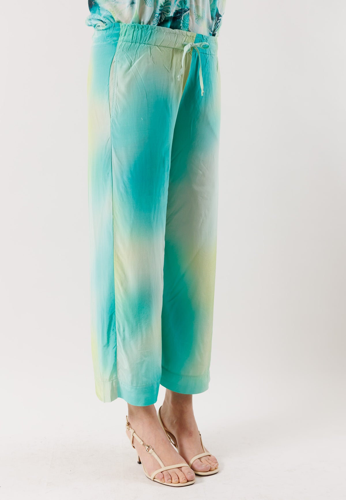 Pantaloni fluidi con coulisse D42645
