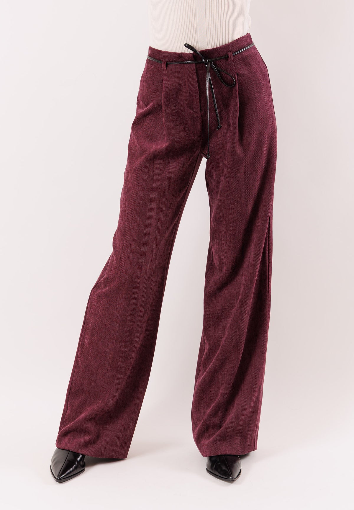 AI25656BORDEAUX - Trousers - MESANGE