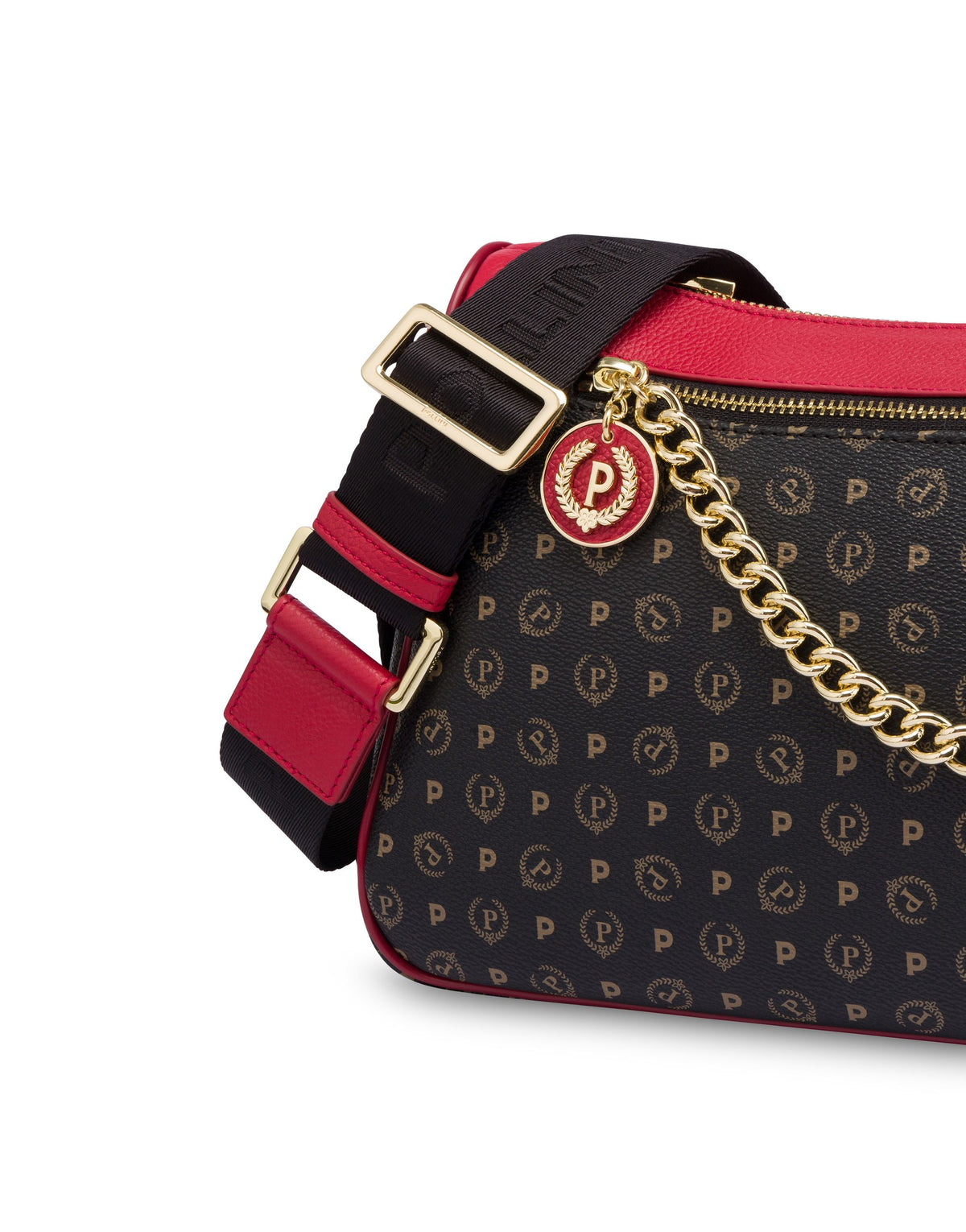 Borsa A Tracolla In Pvc Heritage Logo Classic Nero/lacca TE8526PP0IQ1100BPVC NERO