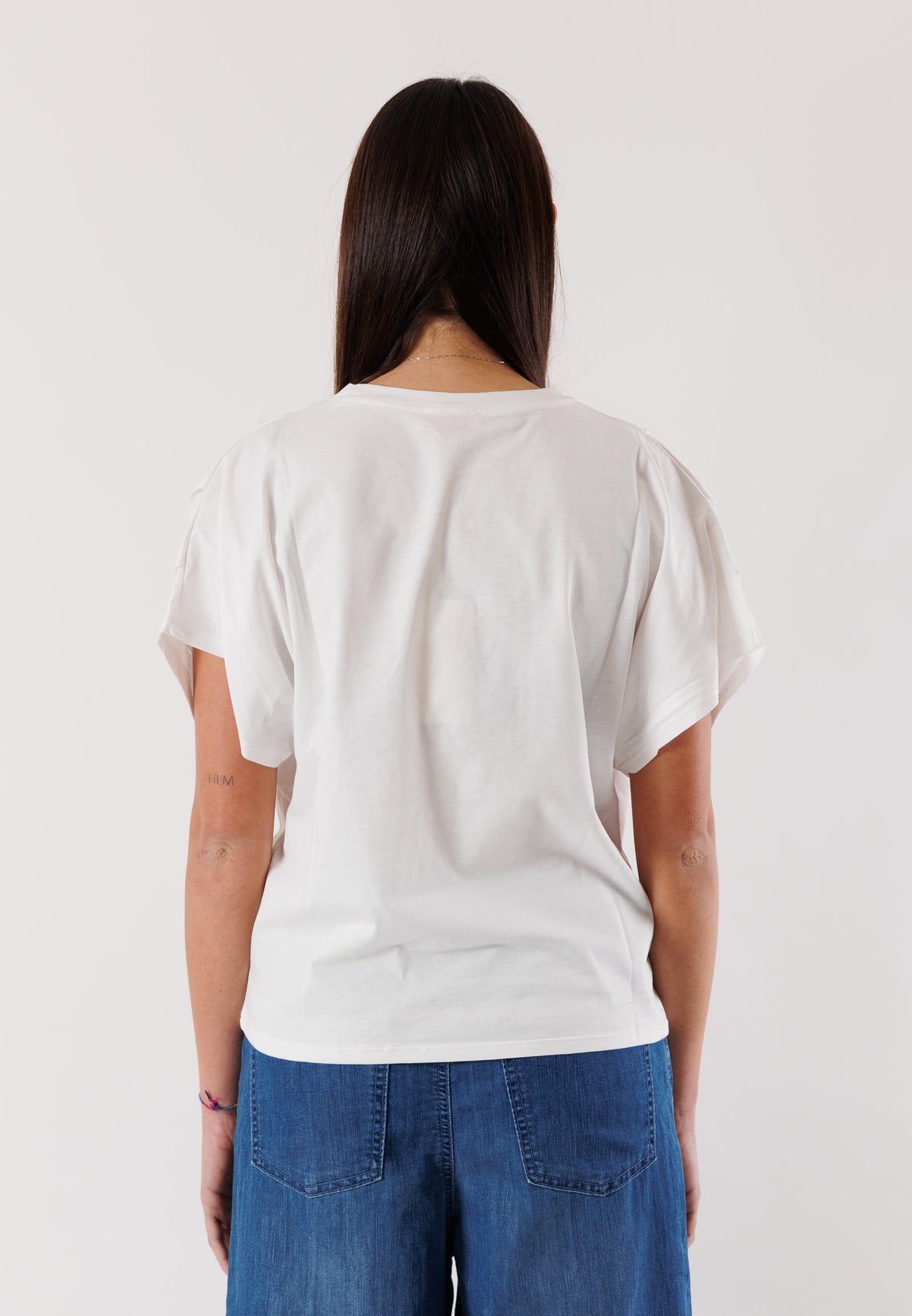 T-shirt maniche pieghe SM212