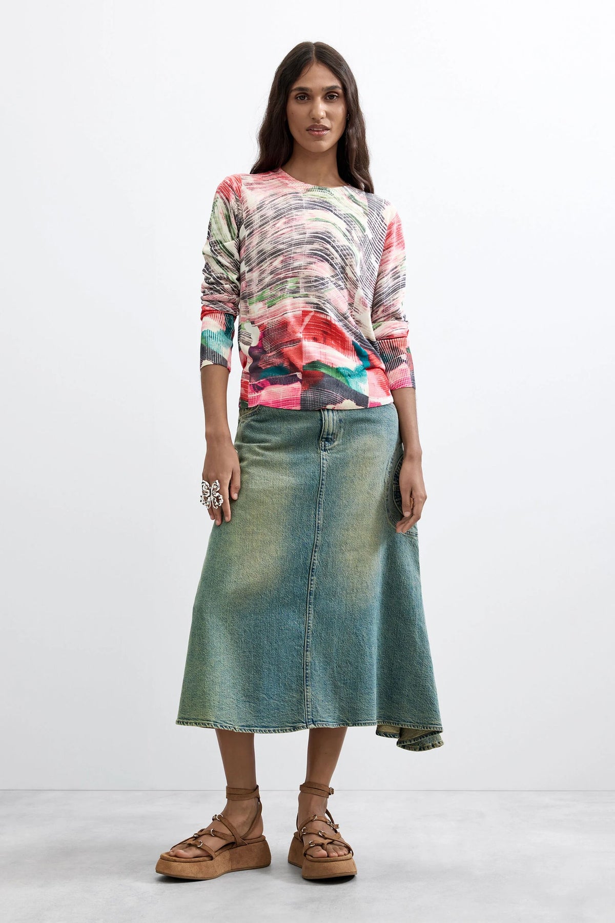maglione leggero stampato 26WWJF323049