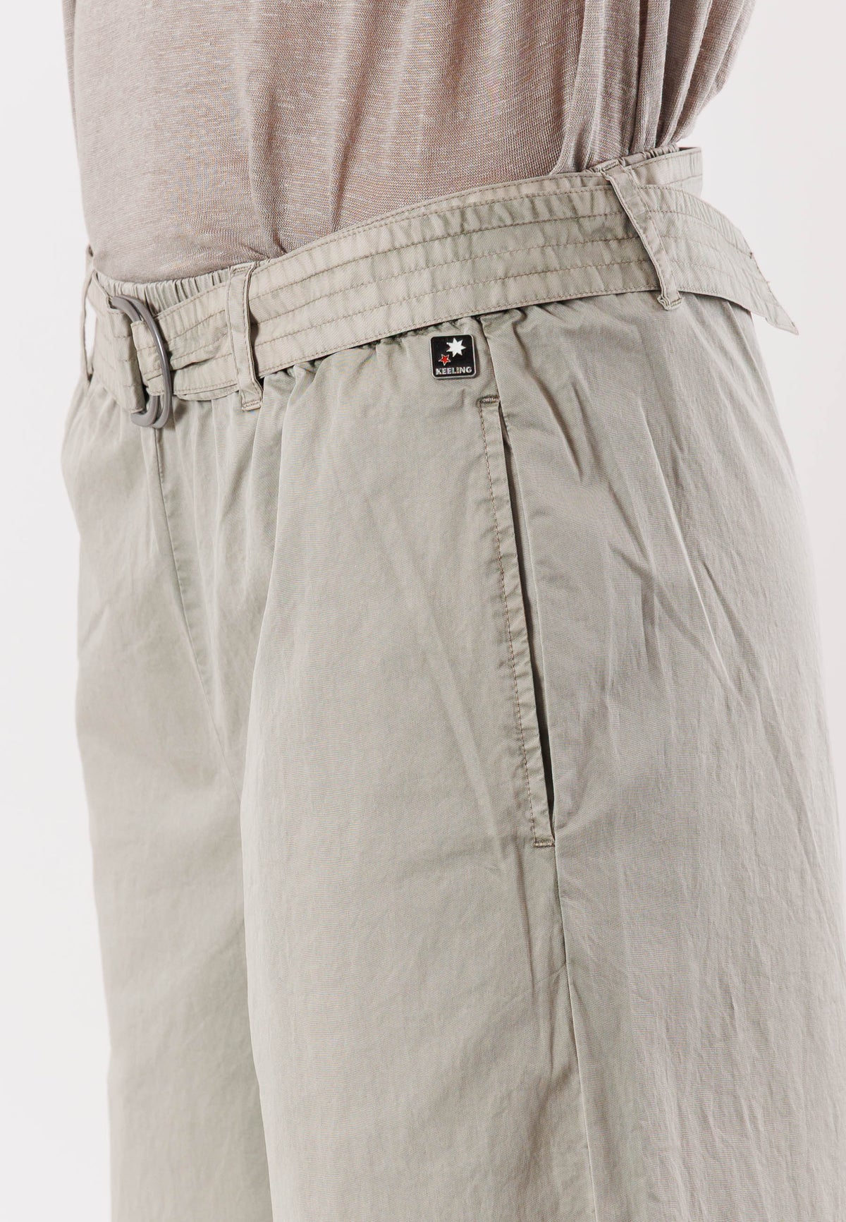 Pantaloni gamba ampia in cotone strech KWC060510