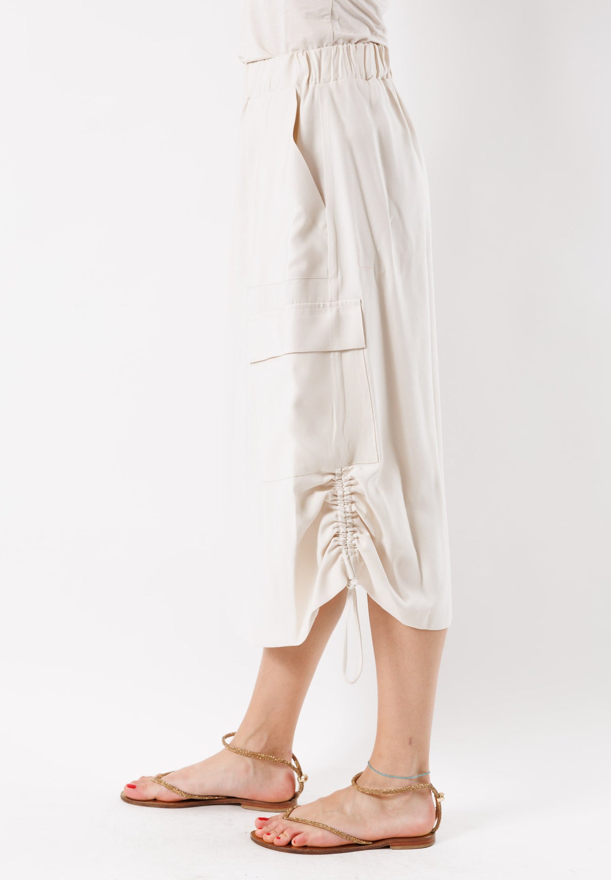 PE24242AVORIO - Skirt - MESANGE