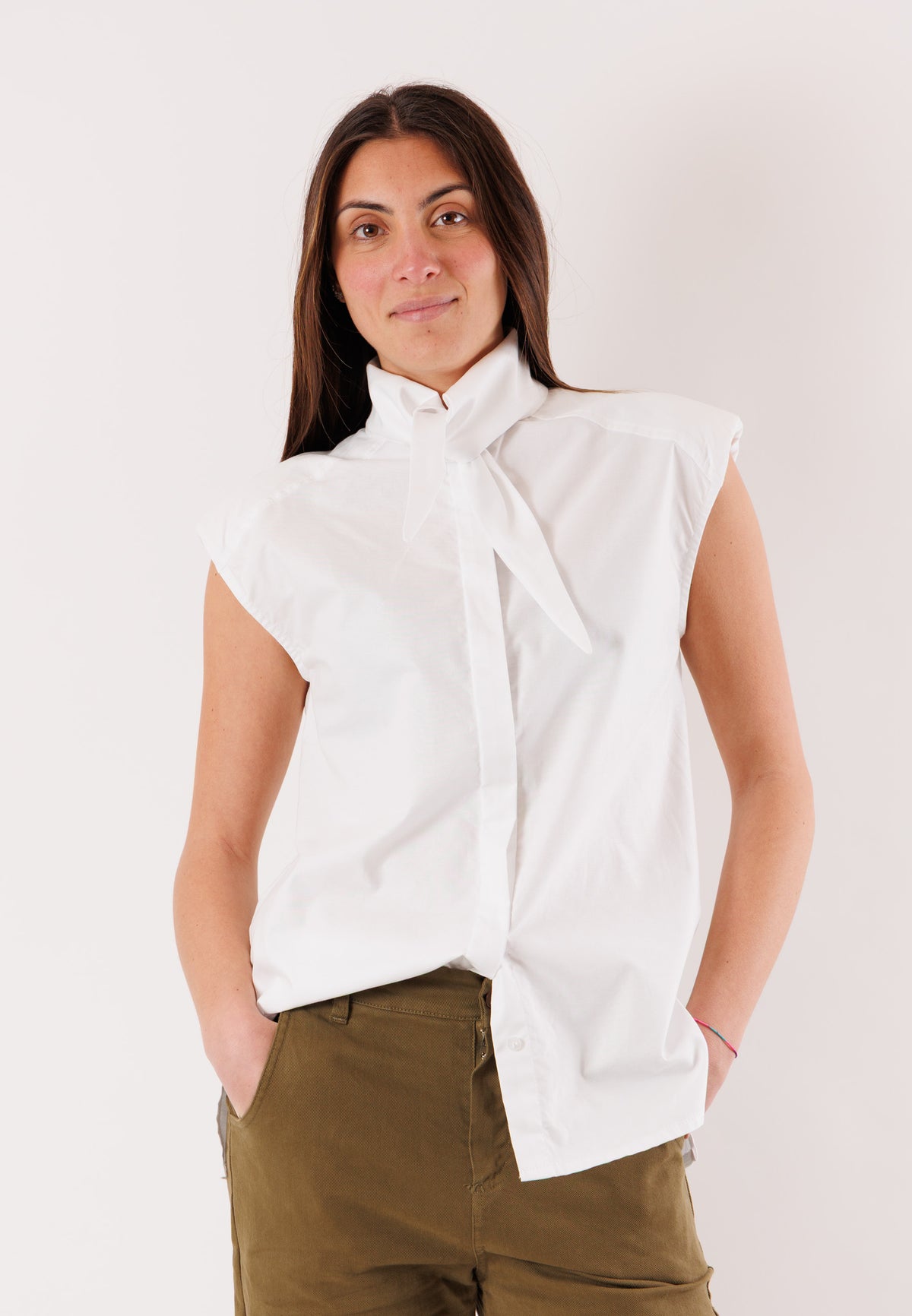 camicia smaicata con nodo NH408C