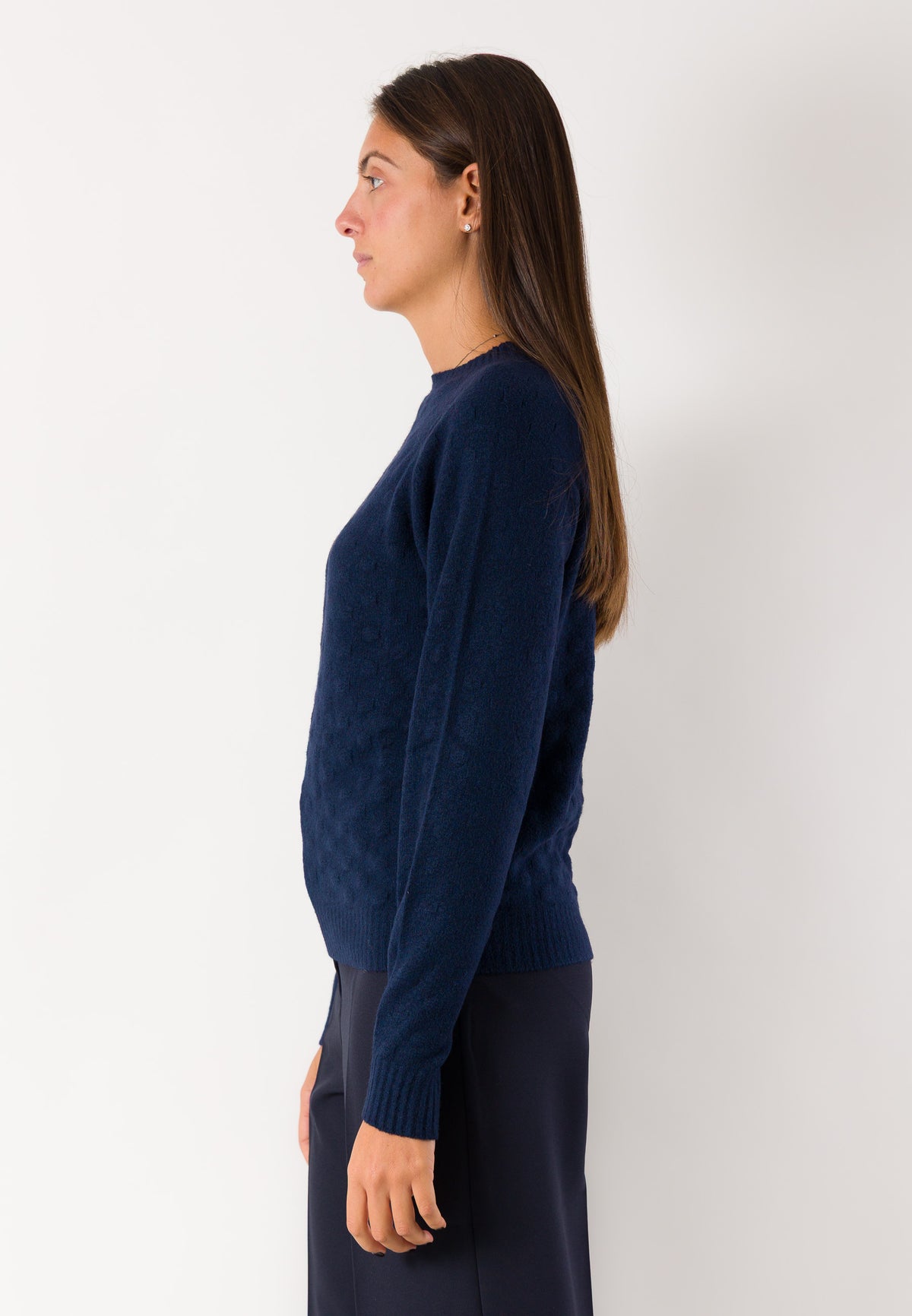 Maglia girocollo lavorazione rilievo 3M1742