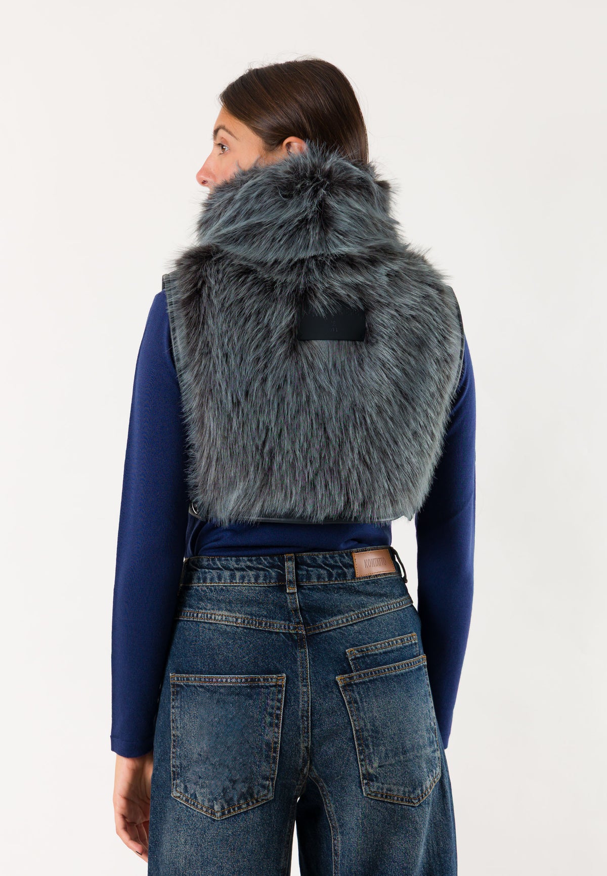Patrizia Pepe 2F0018 gilet eco-pelliccia