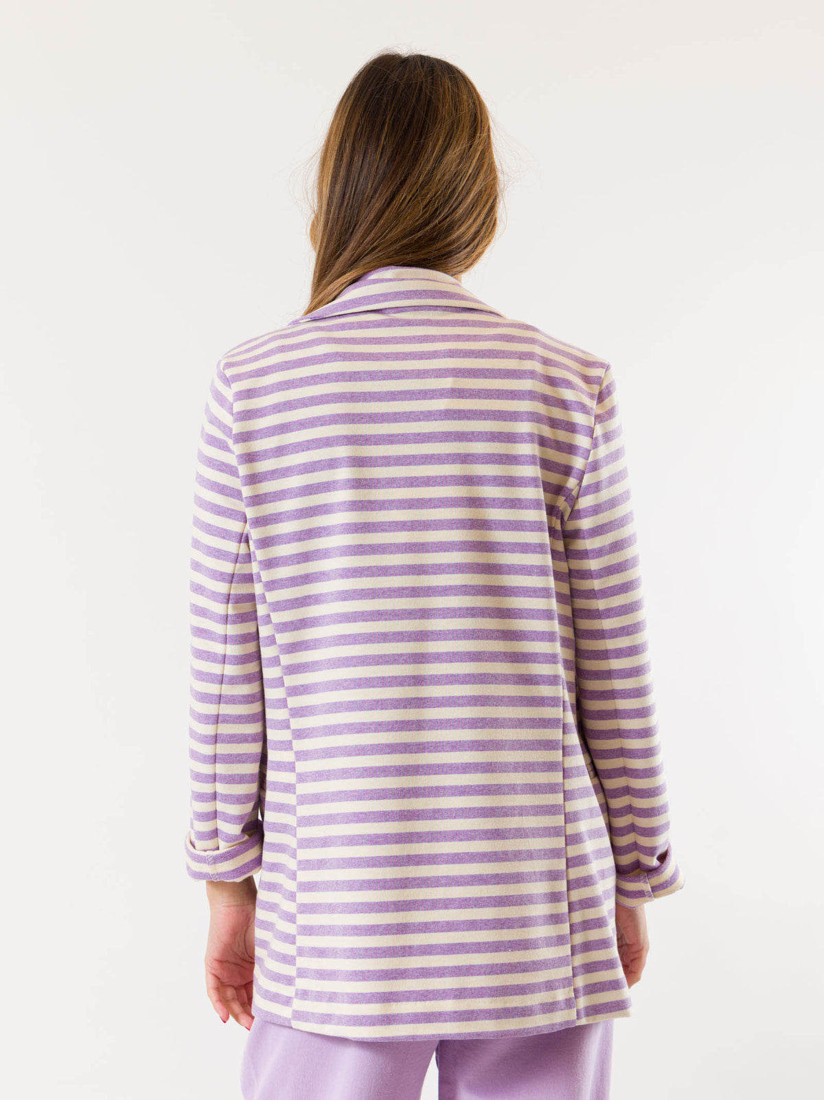 giacca felpa righe PE22183