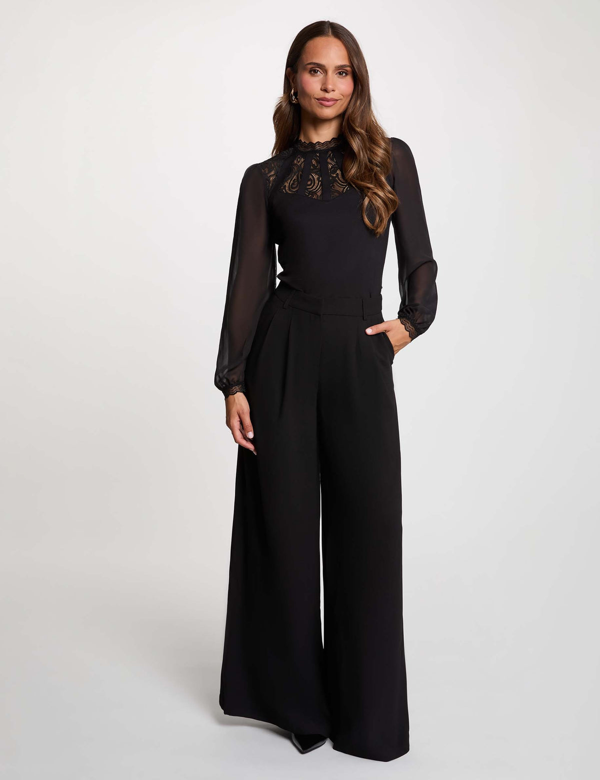 Morgan TEMINI blusa pizzo e tulle