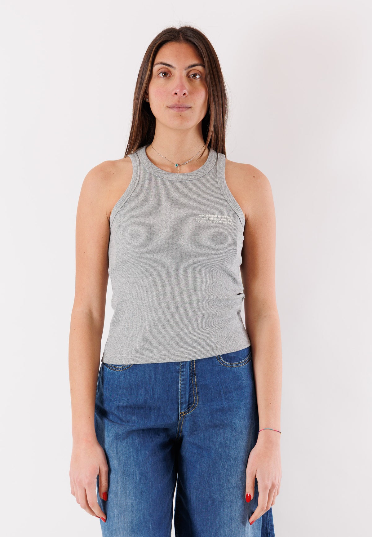 Top KONTATTO Donna Grigio mel