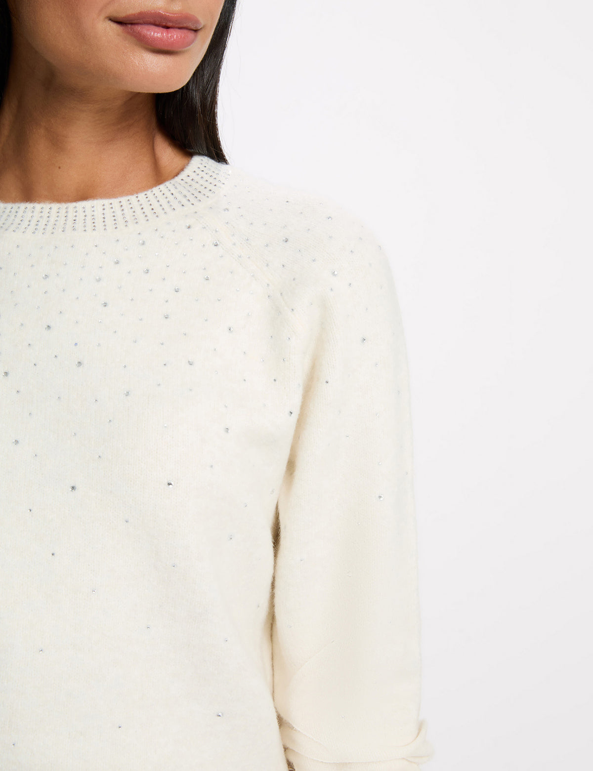 Morgan MFETE maglia con strass