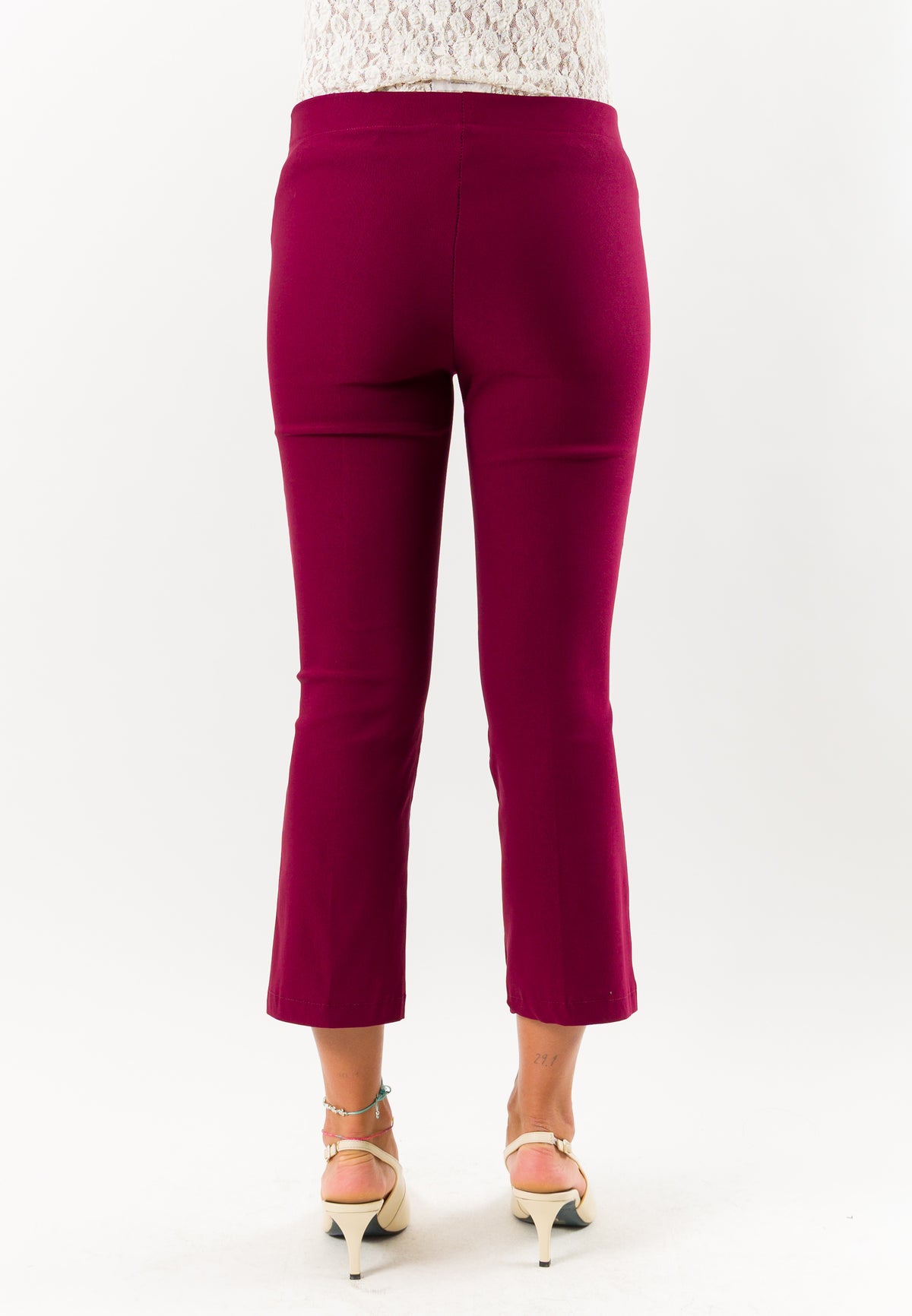 Pantaloni donna cropped elasticizzati AI26665