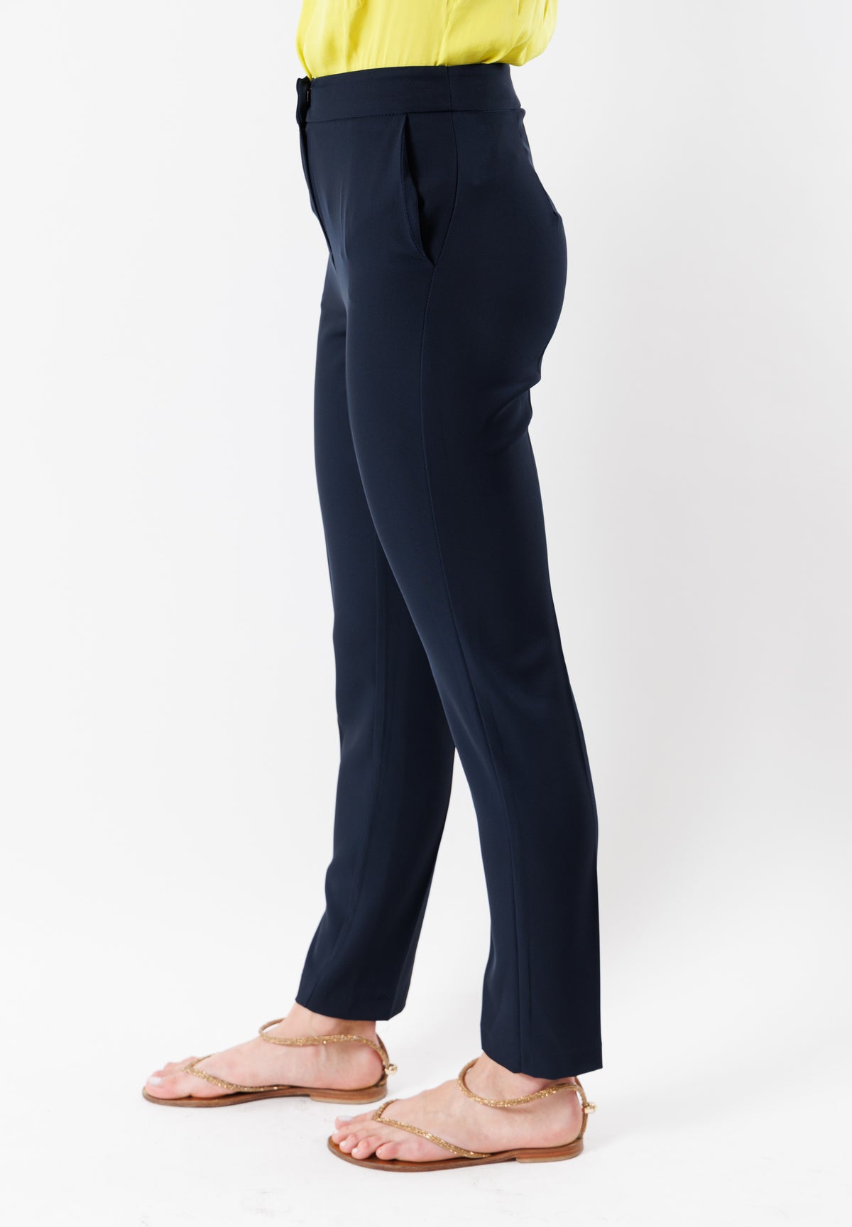 PE24196BLU - Trousers - MESANGE
