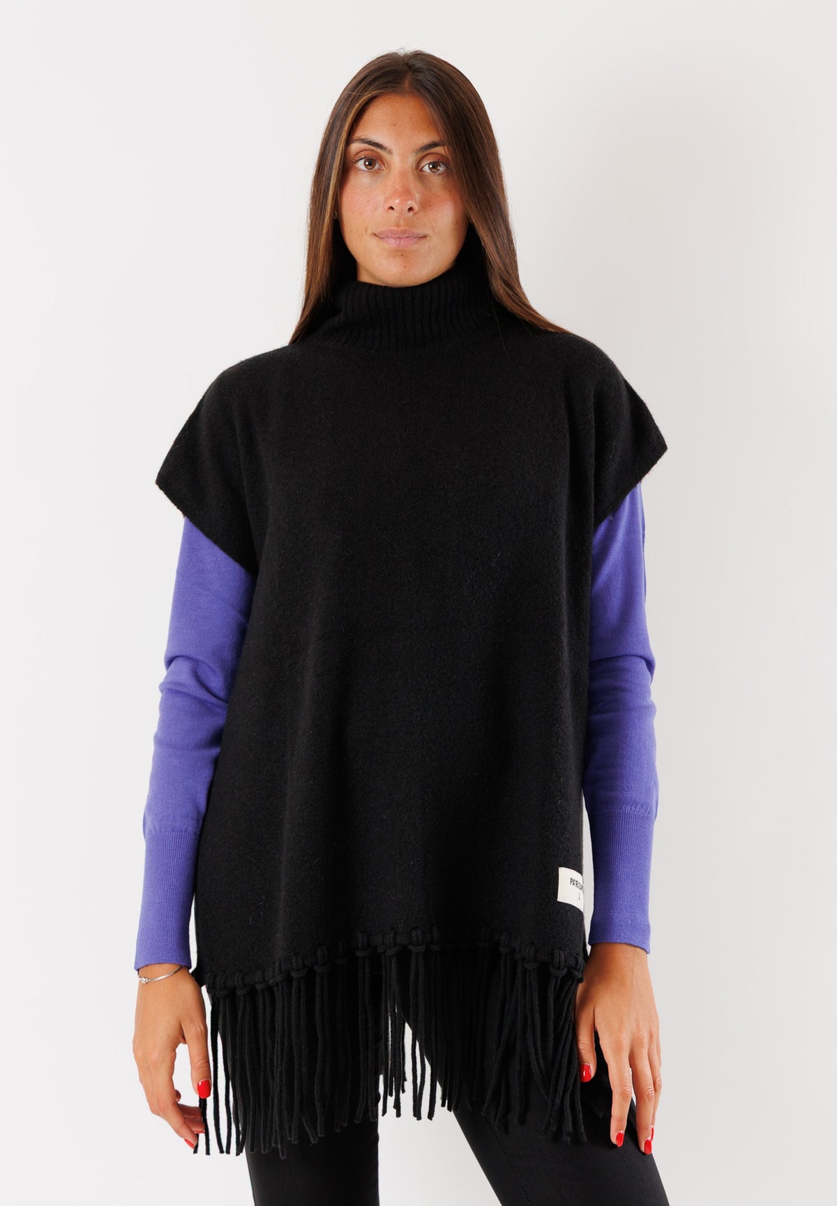 PATRIZIA PEPE Women's Poncho Black