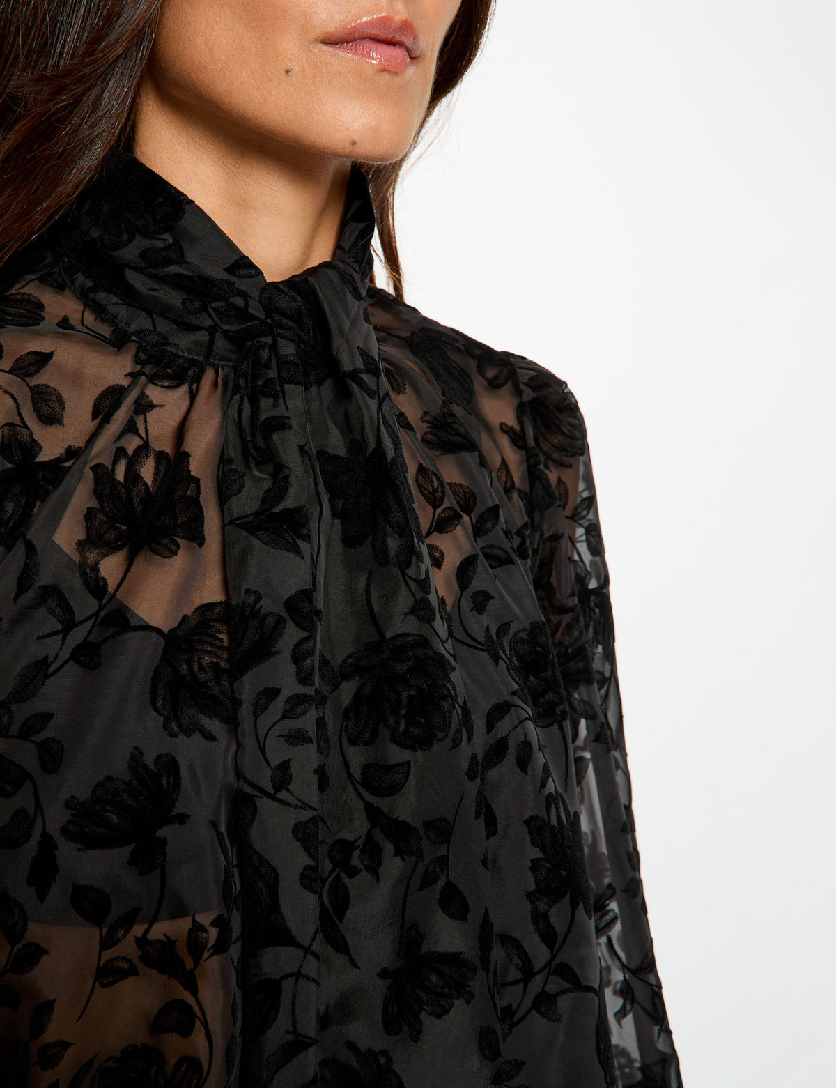 Morgan ORMAJ blusa ricamata effetto trasparenza