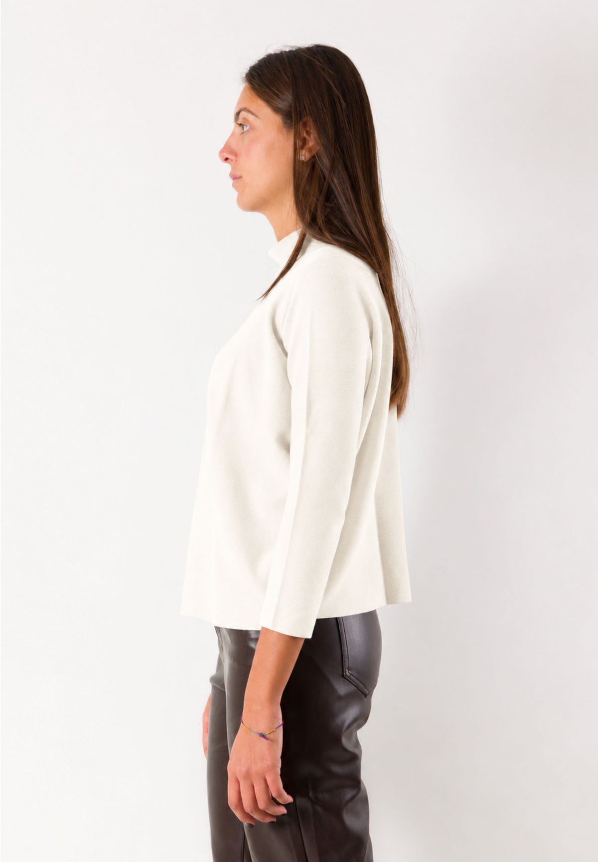 Maglia morbida collo ondulato 3M1711