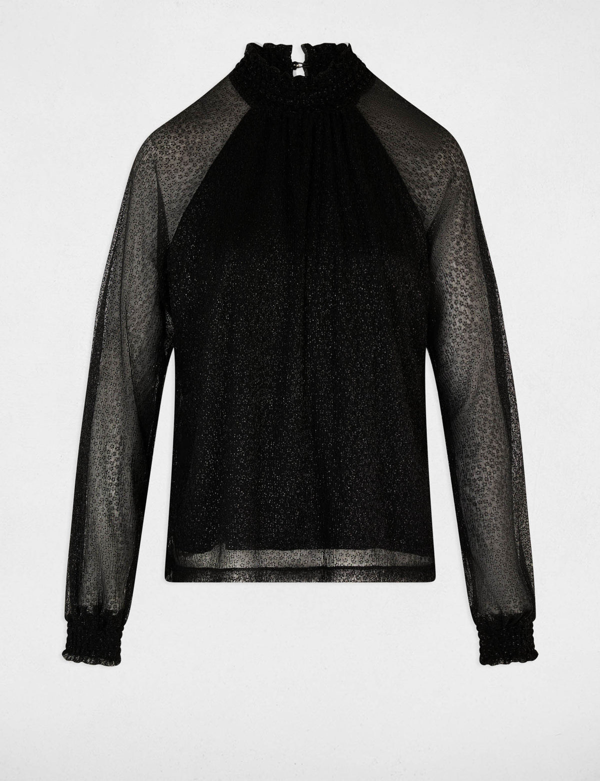 Morgan TYUKI blusa lurex collo alto