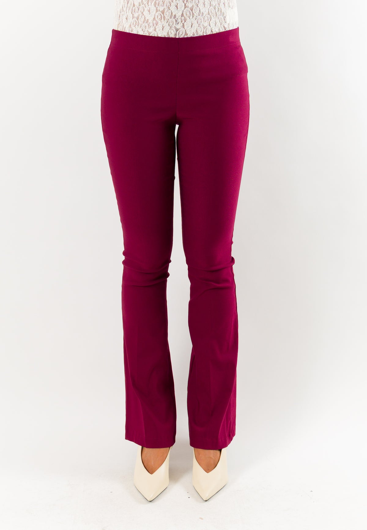 Pantaloni donna flare elasticizzati AI26647