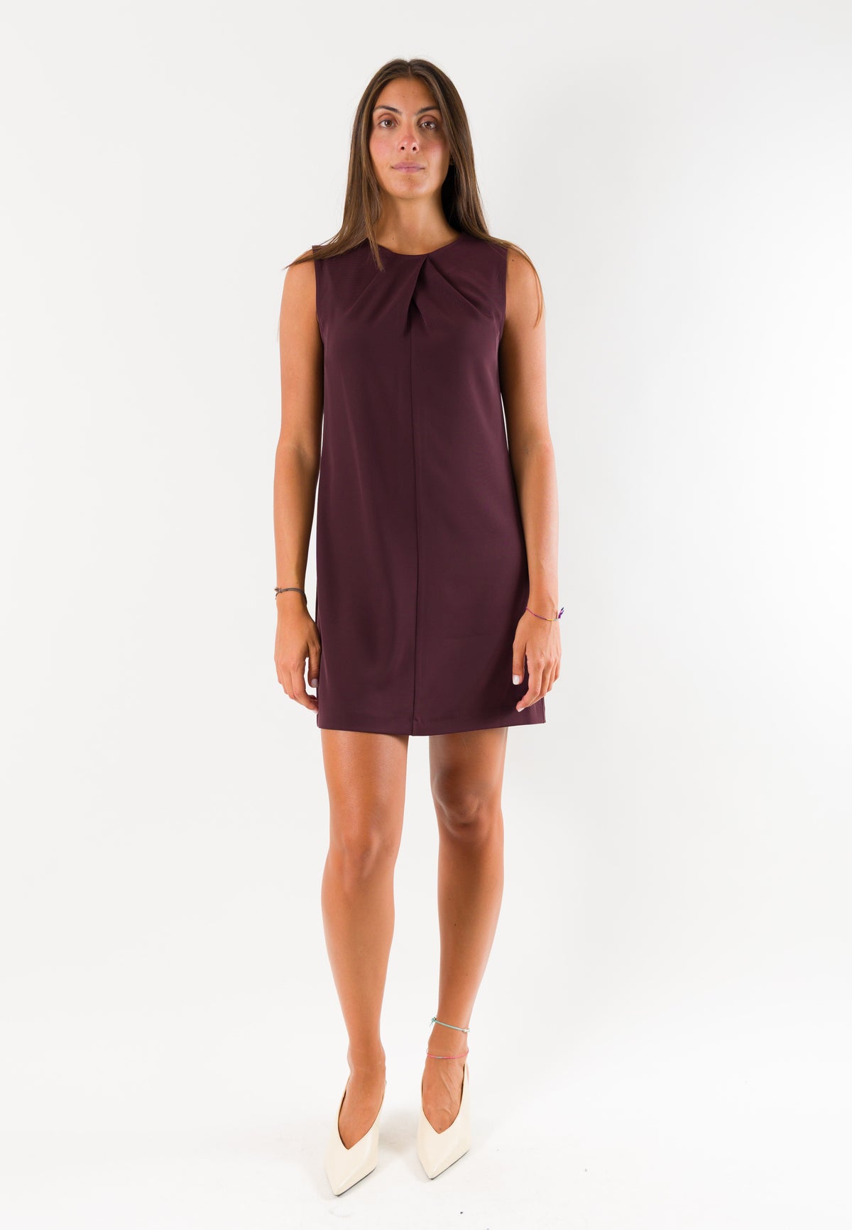 Abito corto elegante drappeggiato AI26659