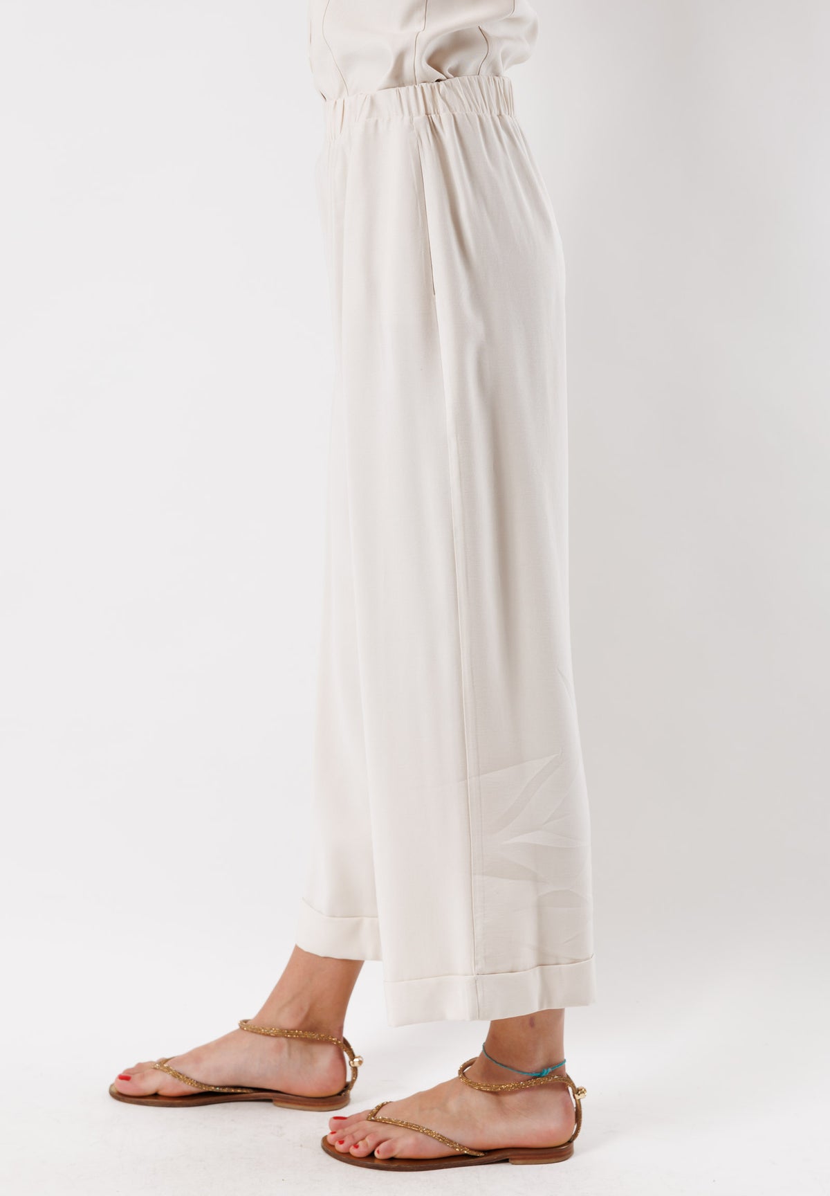 PE24278IVORY - Trousers - MESANGE