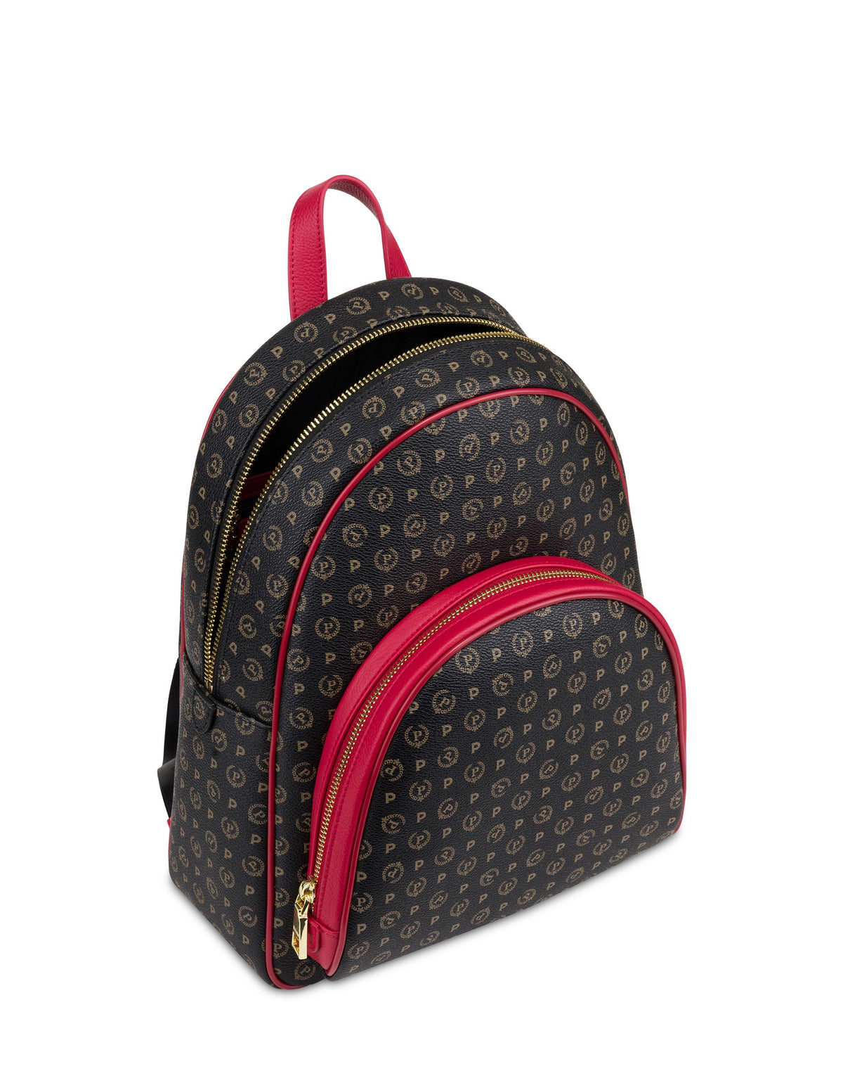Hobo Bag Heritagein Soft Relief Nero/lacca Zaino con stampa logo all over TE8553PP0OQ1100B