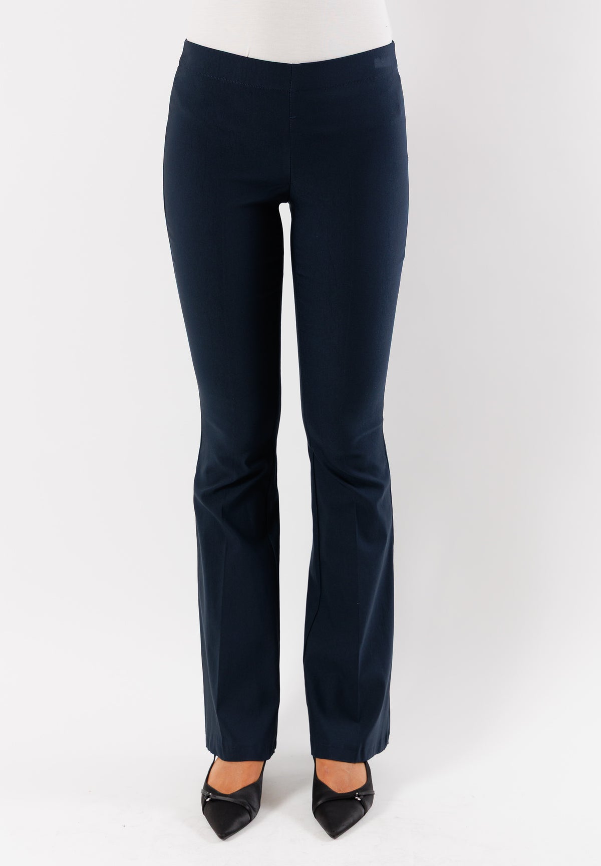pantaloni a zampa in bengalina elasticizzata AI25584