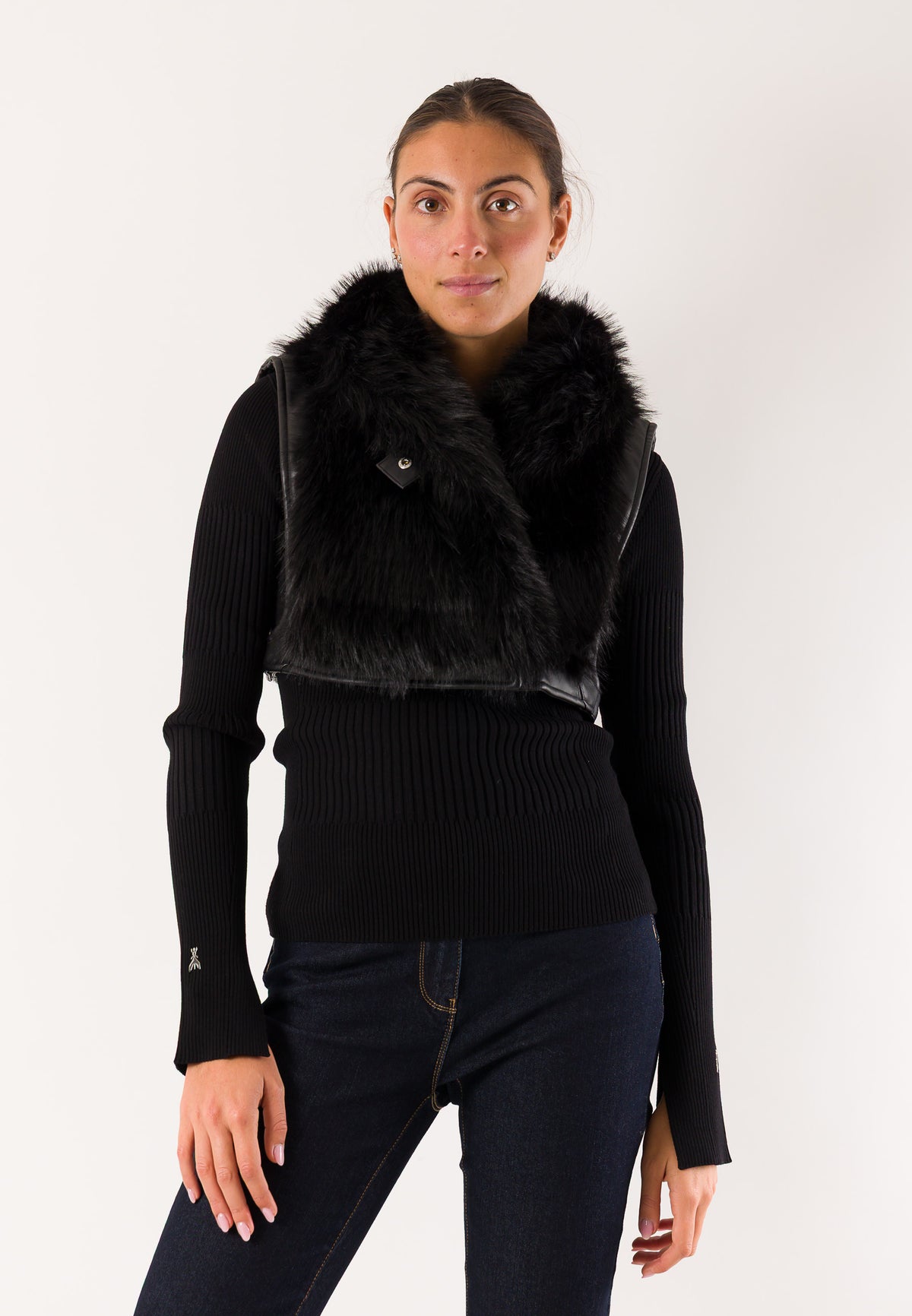 Patrizia Pepe 2F0018 gilet eco-pelliccia