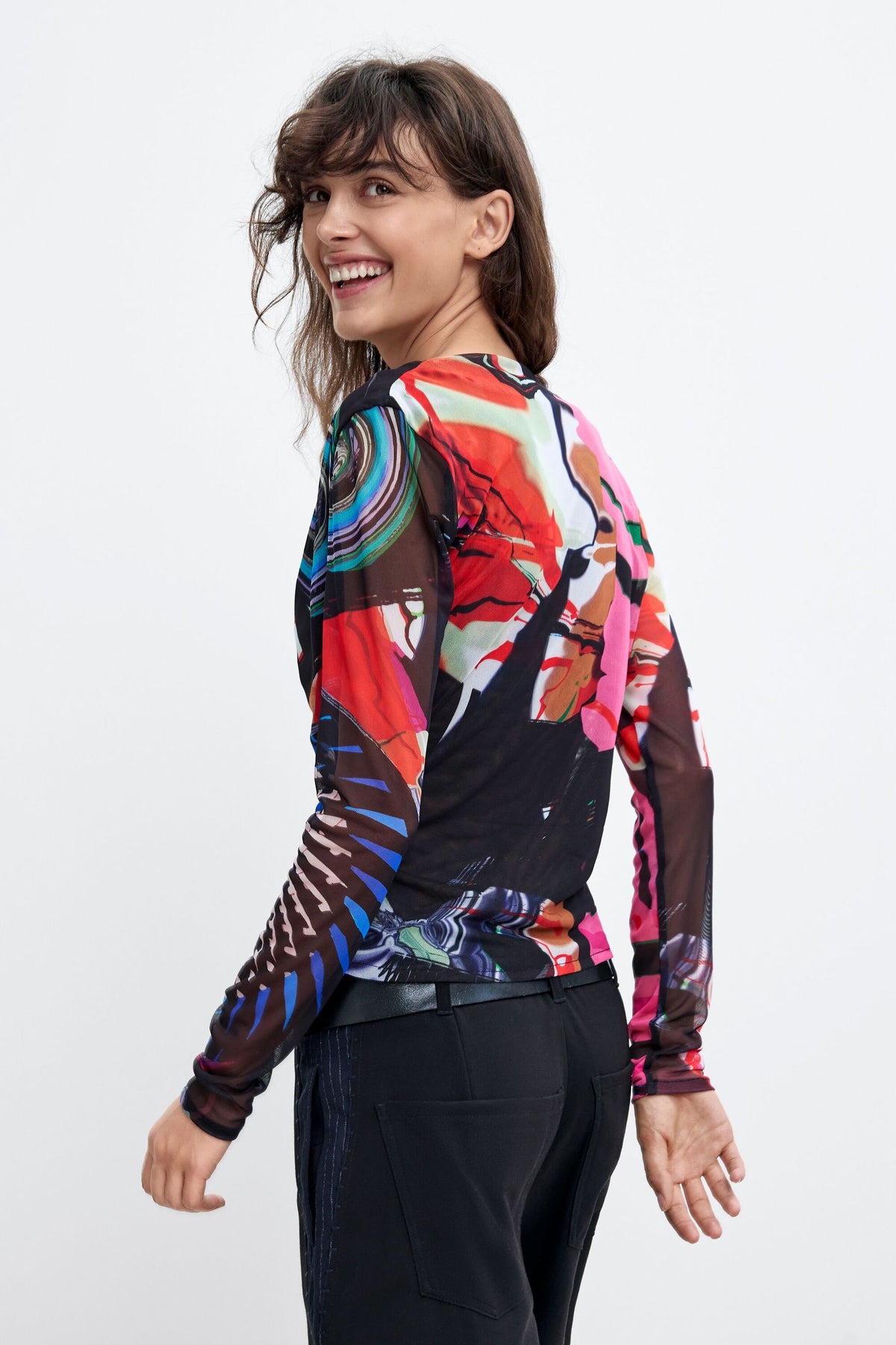 T-shirt in maglia stampata M. C. Lacroix 26WWTK119019