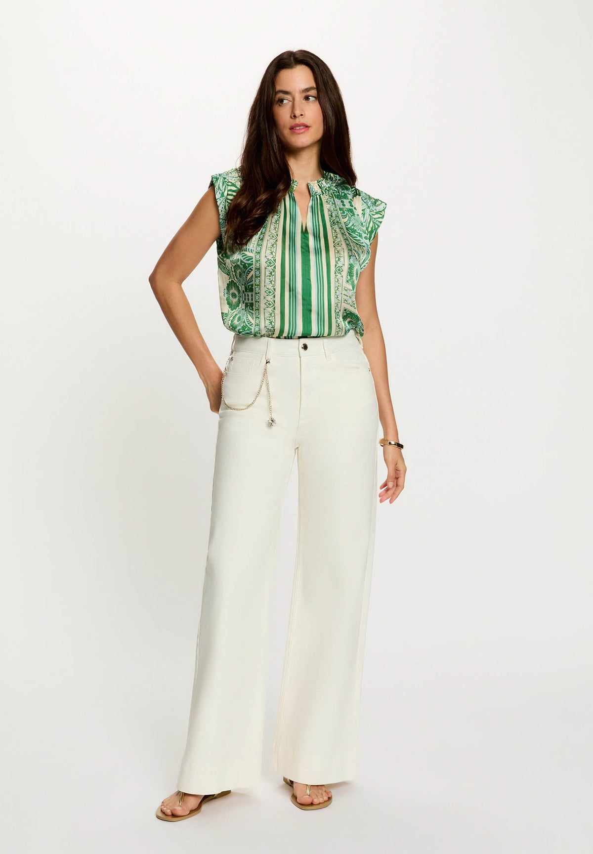 Jeans palazzo Morgan De Toi POVAOFF WHITE