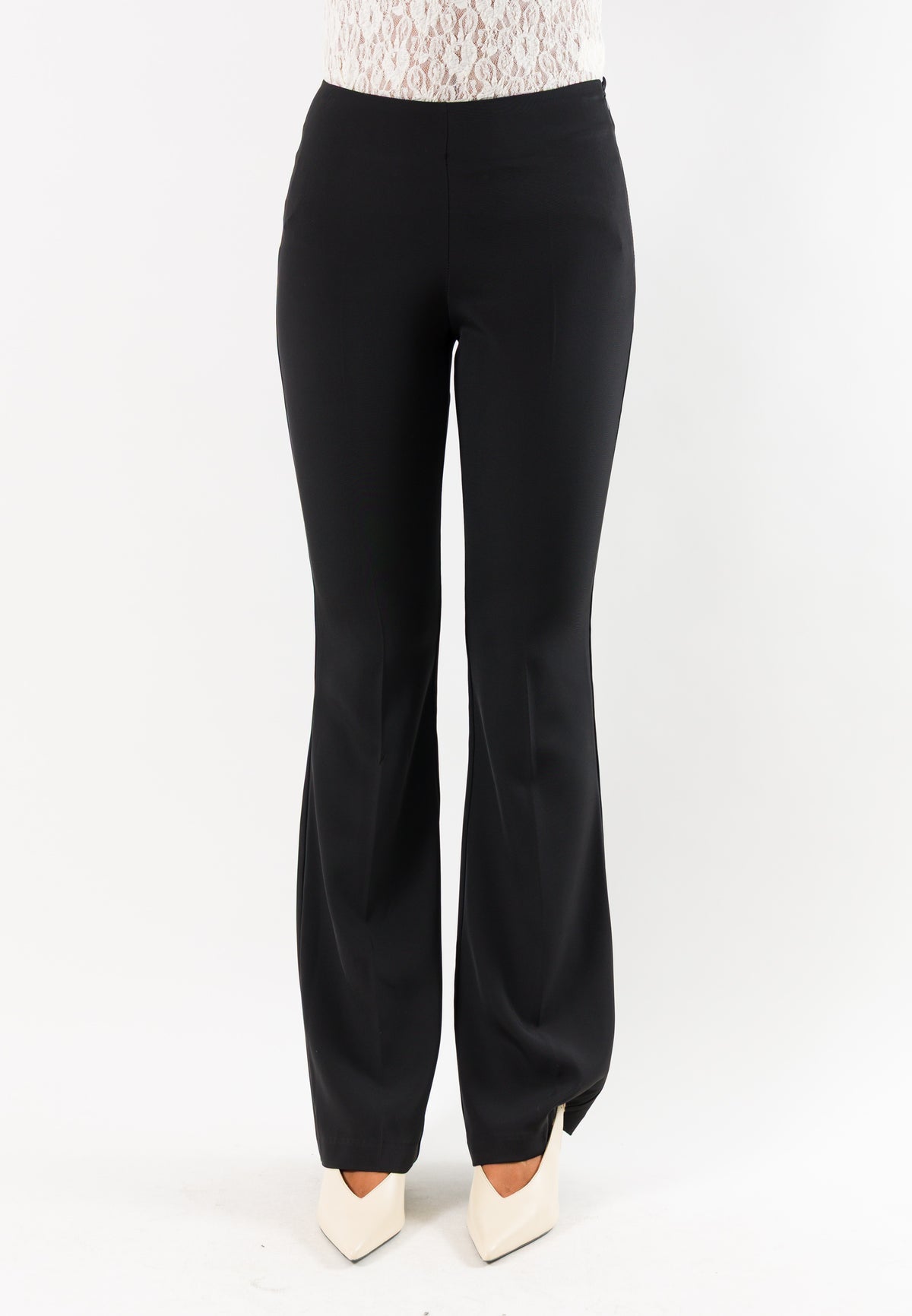 Pantaloni flare elasticizzati donna AI26531