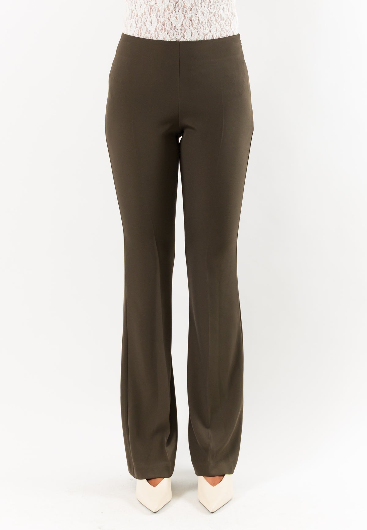 Pantaloni flare elasticizzati donna AI26531