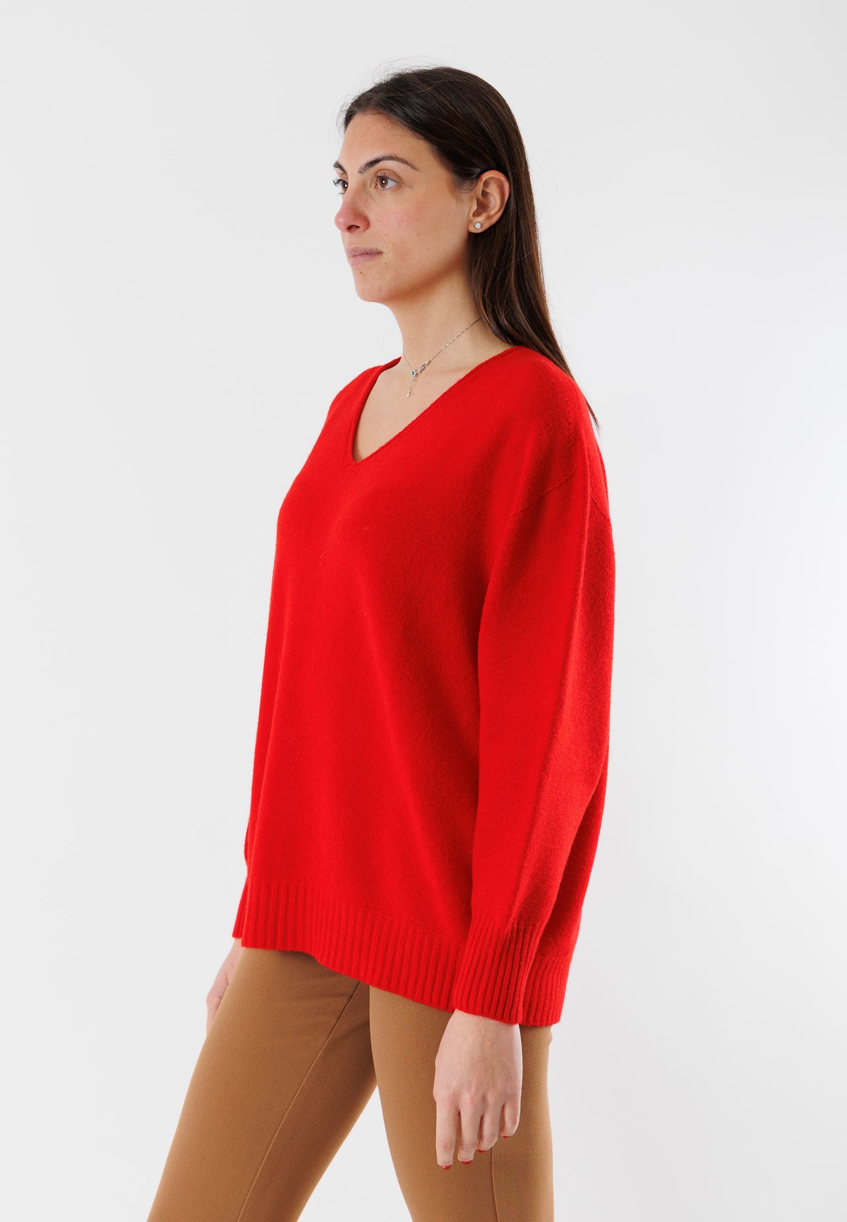 maglia fluida scollo v FA106N