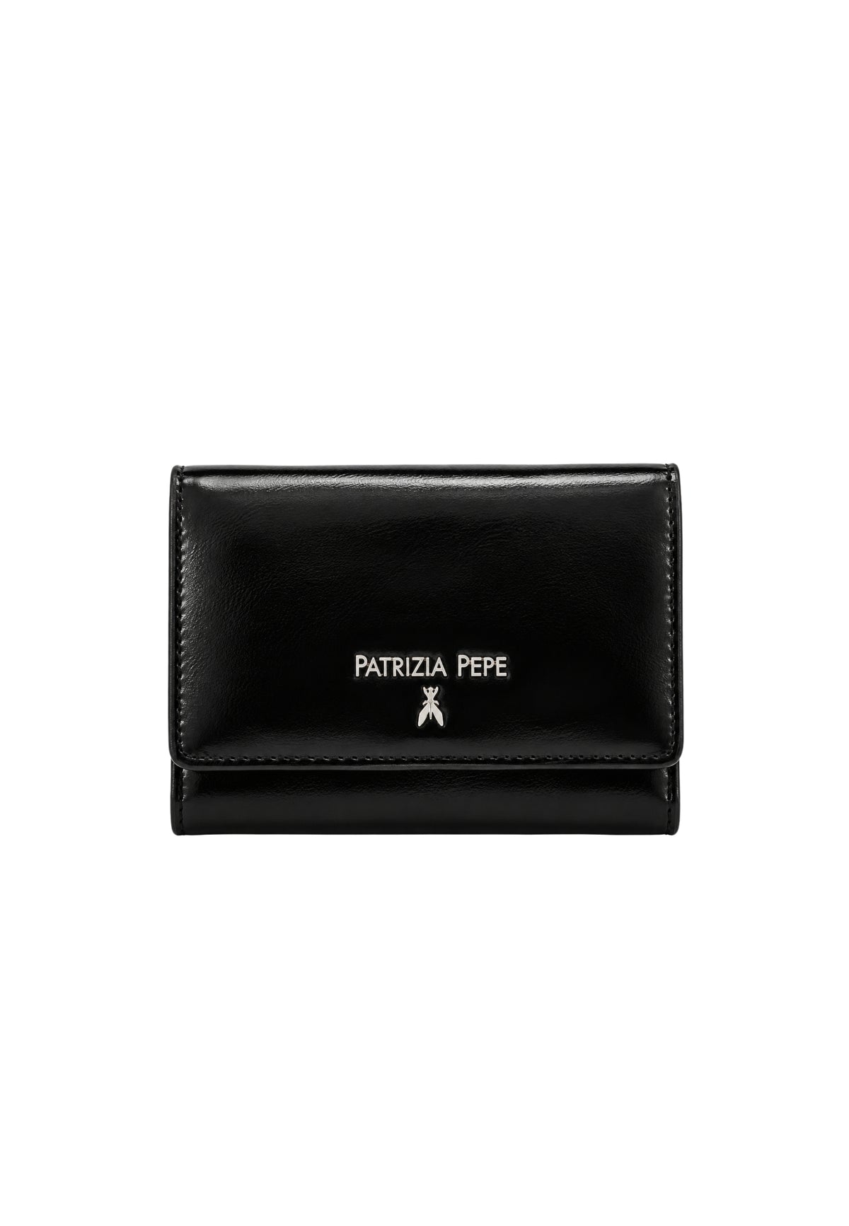 Portafoglio Donna Patrizia Pepe in Vera Pelle Nero 2Q7081L0002K103