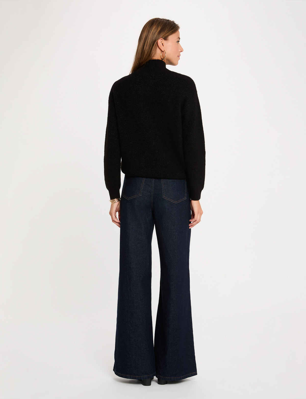 Morgan MSTORE maglia collo alto bottoni