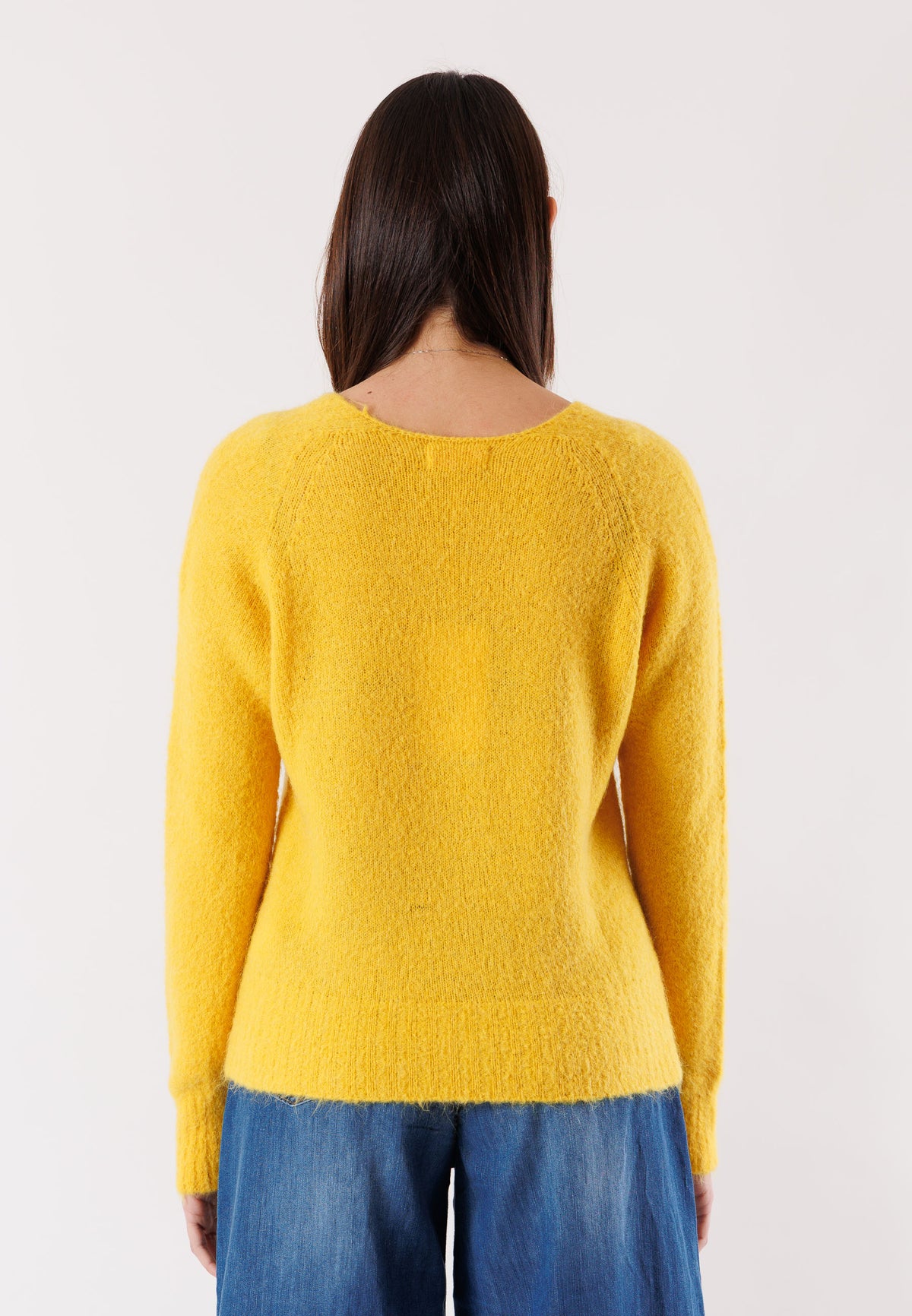 Maglia maniche lunghe filato boucl� misto mohair FA119C