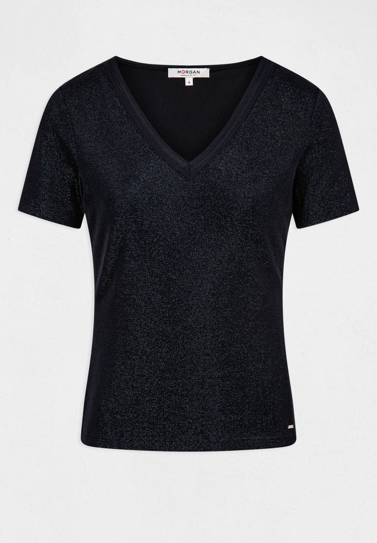 T-shirt con scollo a V DIWI