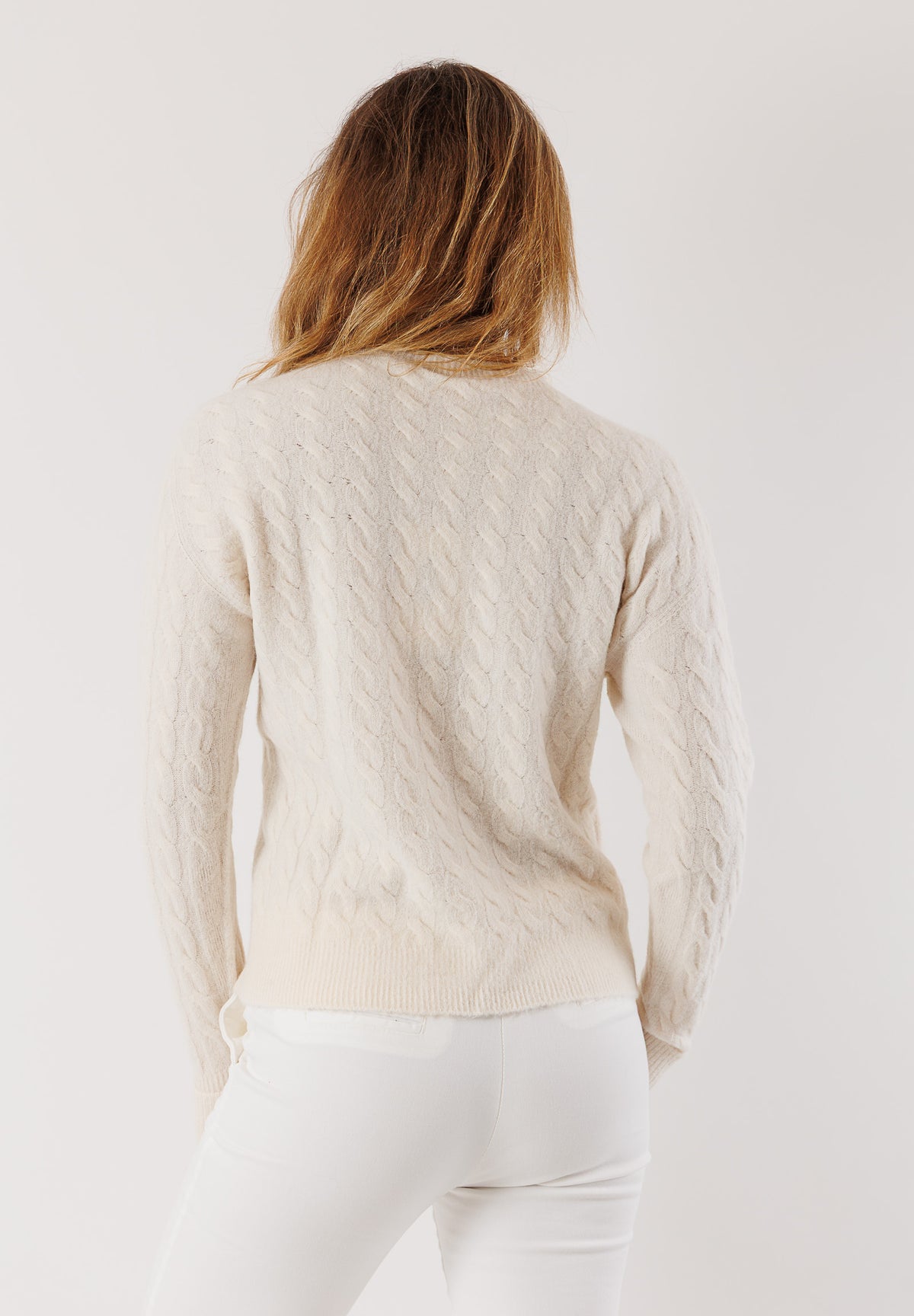 Maglione girocollo misto lana e mohair 3M0885C